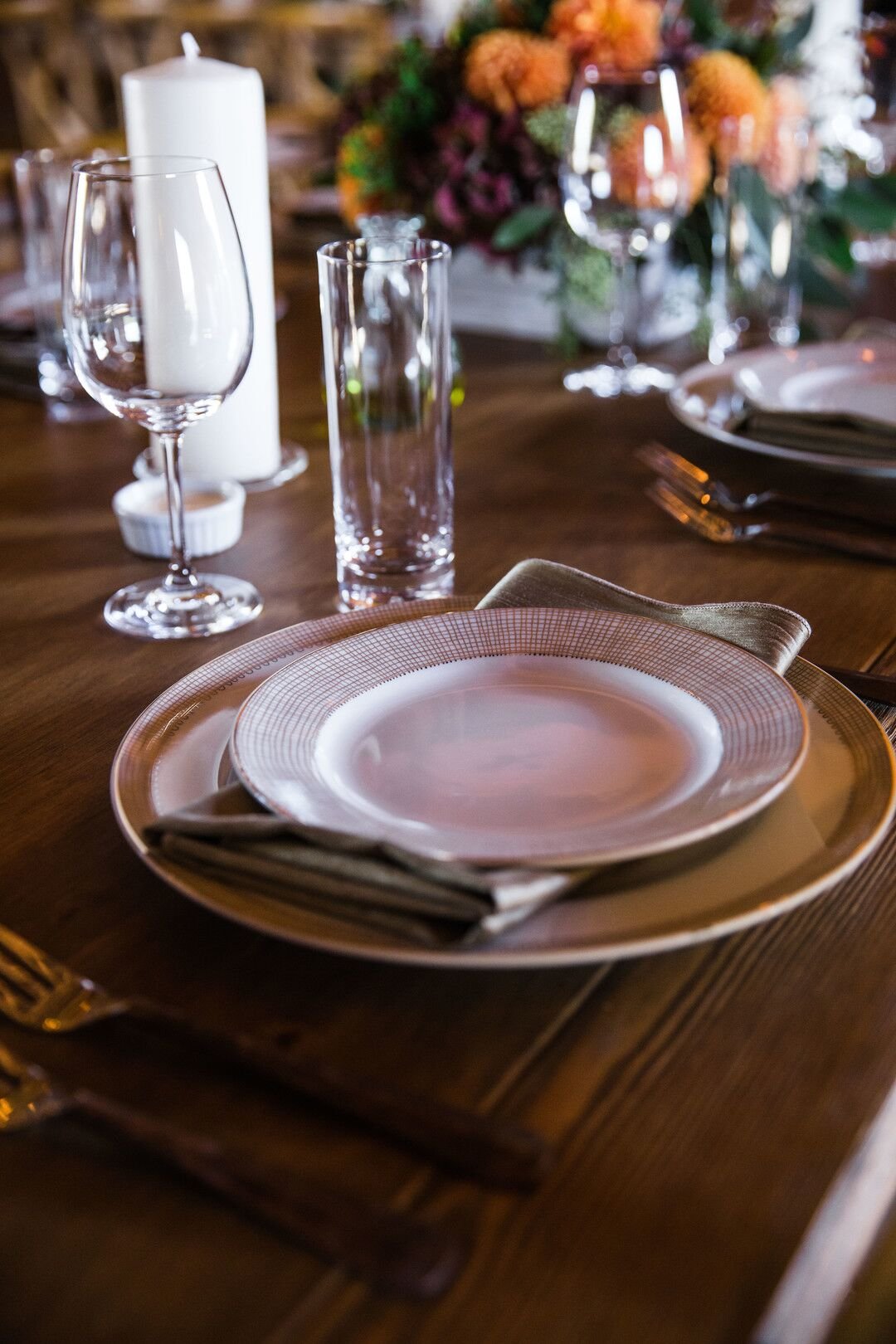 www.santabarbarawedding.com | Venue: Firestone Vineyard | Photographer: Just Kiss Collective | Table Setting