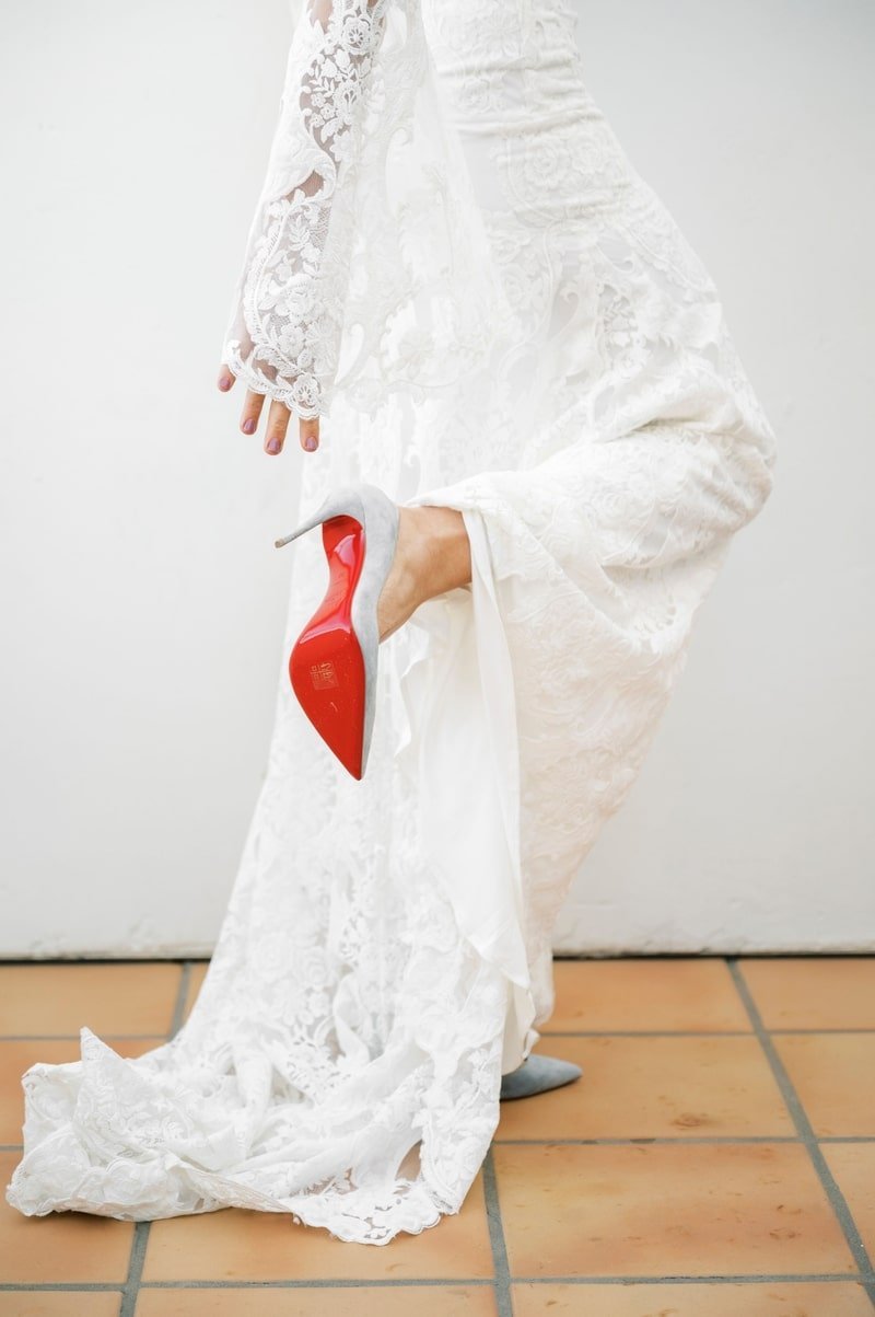 www.santabarbarawedding.com | Ojai Valley Inn | White Sage | Ellie Koleen Photography | Rogue Styling | Ojala Floral | Ivory Bridal Boutique | Christian Louboutin | Bride in Dress and Heels