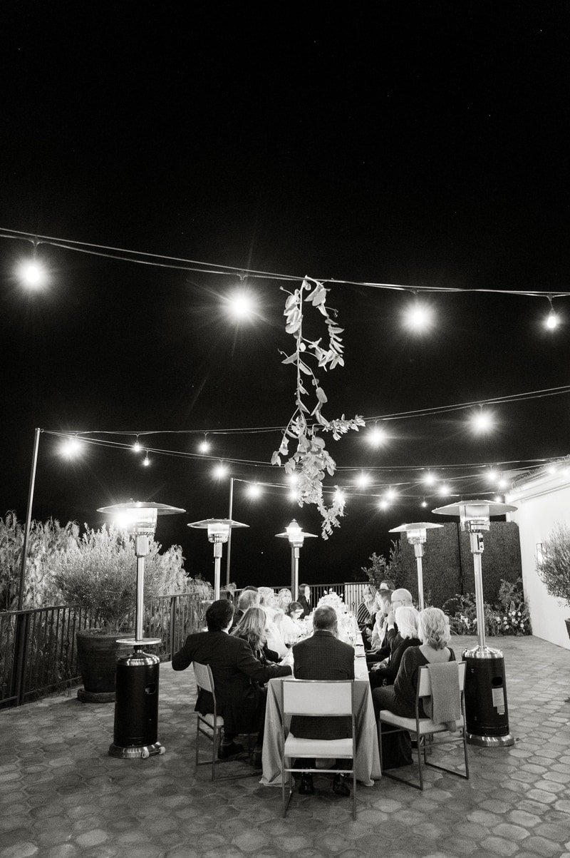 www.santabarbarawedding.com | Ojai Valley Inn | White Sage | Ellie Koleen Photography | Ojala Floral | Amigo Party Rentals | La Tavola | Reception at Night 