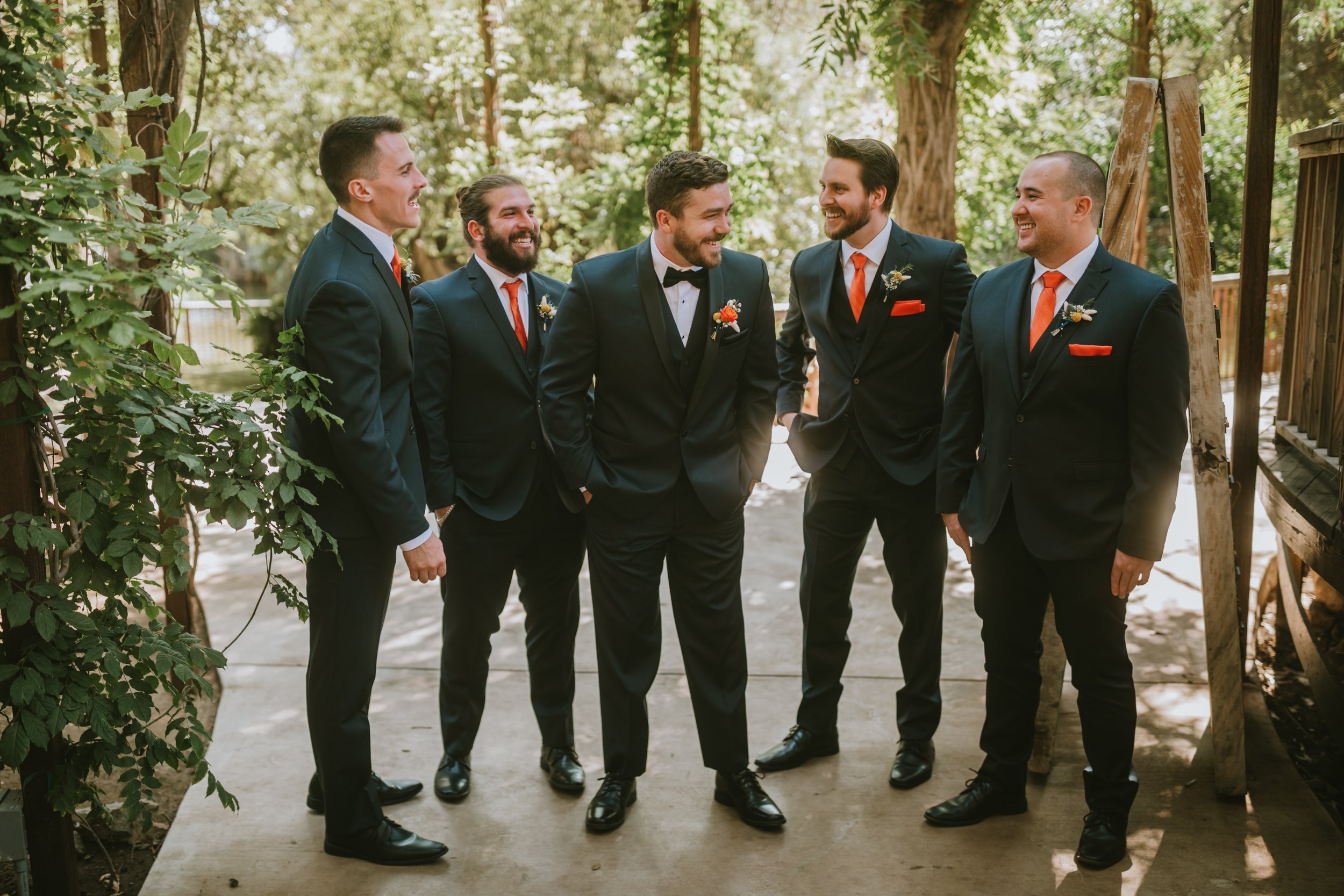 www.santabarbarawedding.com | Calamigos Ranch | Events by Fran | Yanira Scalise | Friar Tux | The Exotic Green Garden | The Groom with His Groomsmen