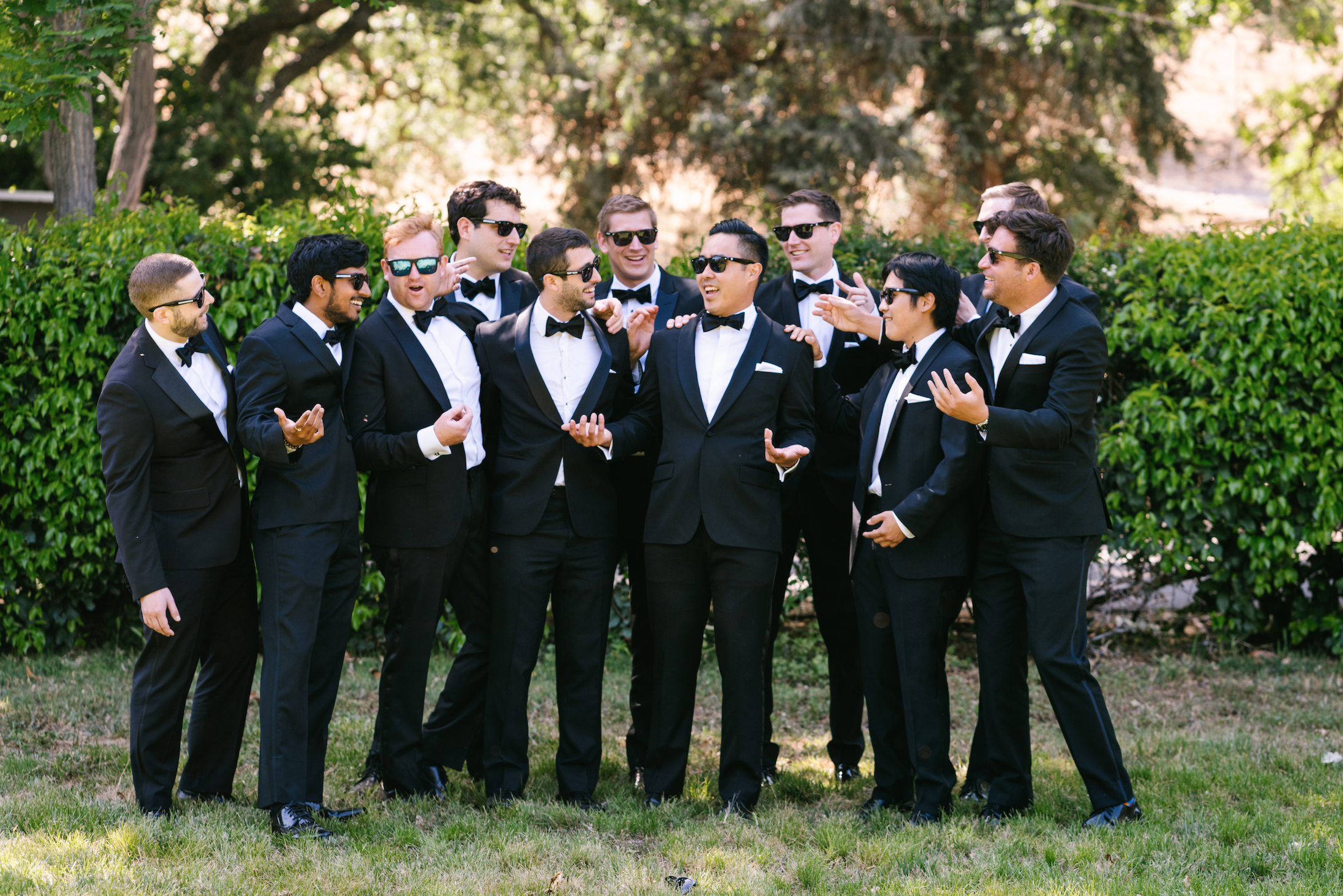 www.santabarbarawedding.com | Foxen Canyon Ranch | Jodee Debes Photography | LVL Weddings |   Jerry Palmer Flowers | Groom with All His Groomsmen