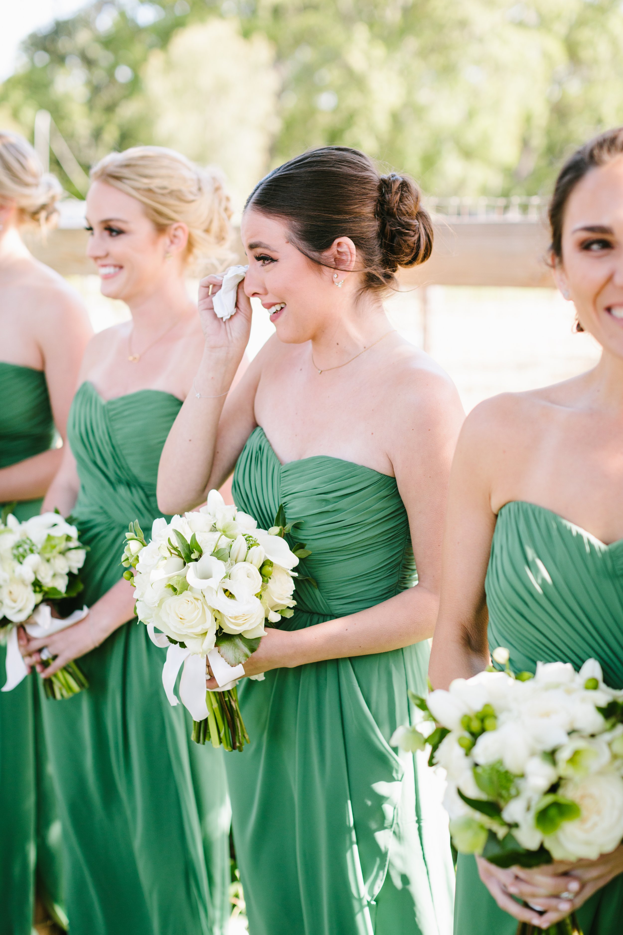 www.santabarbarawedding.com | Foxen Canyon Ranch | Jodee Debes Photography | LVL Weddings |   Jerry Palmer Flowers | Bright Event Rentals | The Society Band | Janet Villa | Bridesmaids at Ceremony