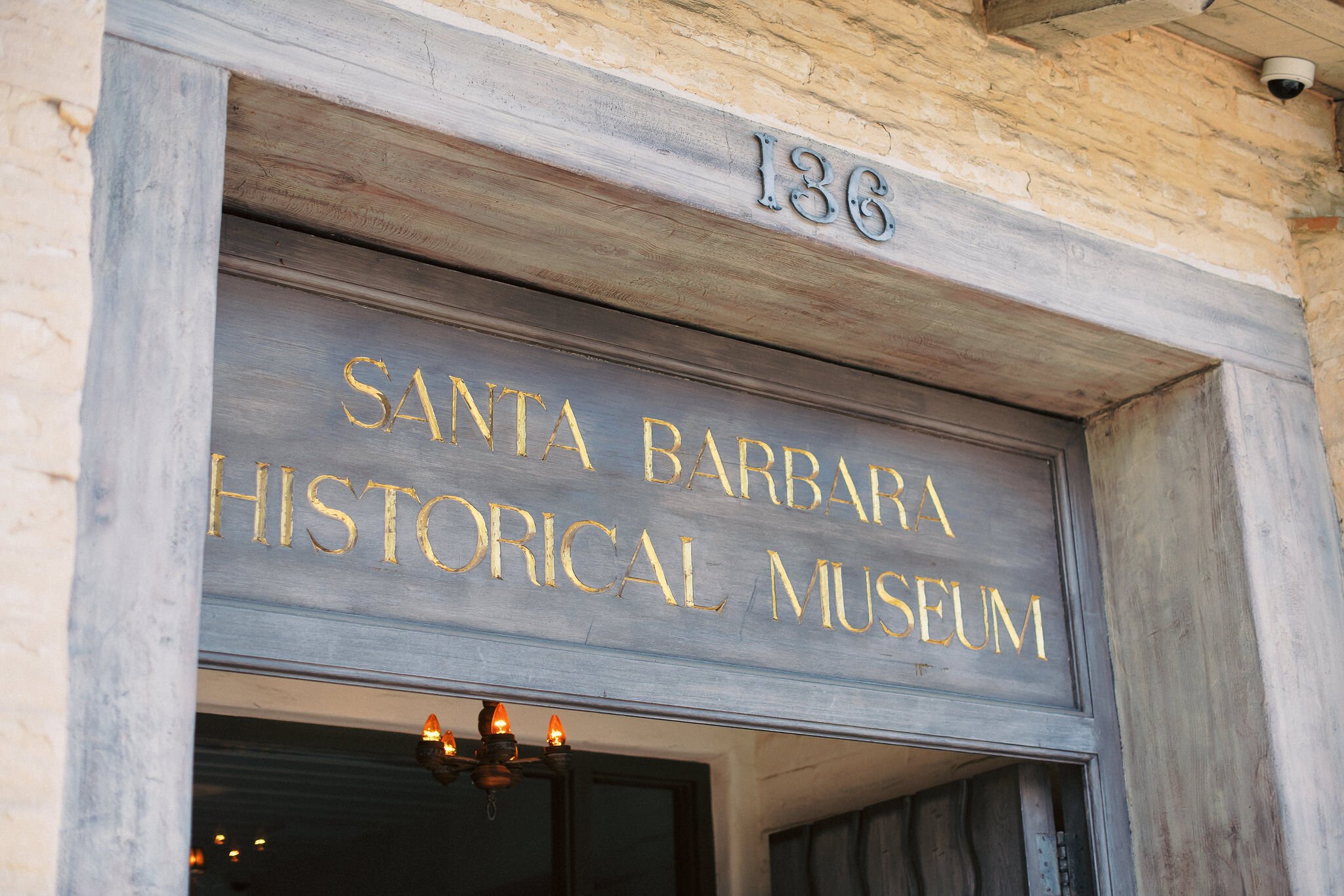 www.santabarbarawedding.com | Santa Barbara Historical Museum | Grace Kathryn | White Sage Wedding &amp; Events | Venue Entrance