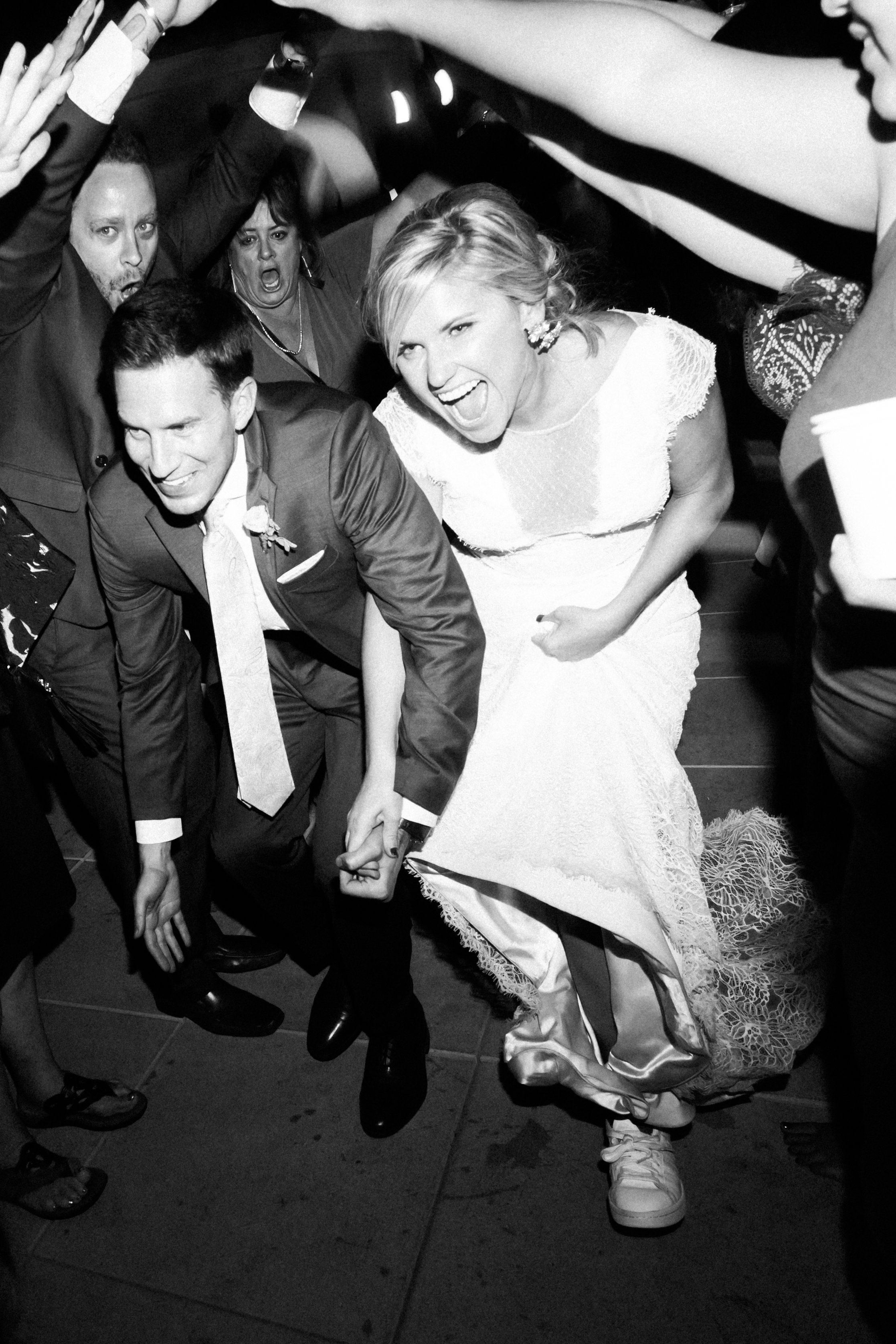 www.santabarbarawedding.com | Our Lady of Mount Carmel | MOXI | Ann Johnson | Islay Events | James &amp; Jess | Bride and Groom Exit