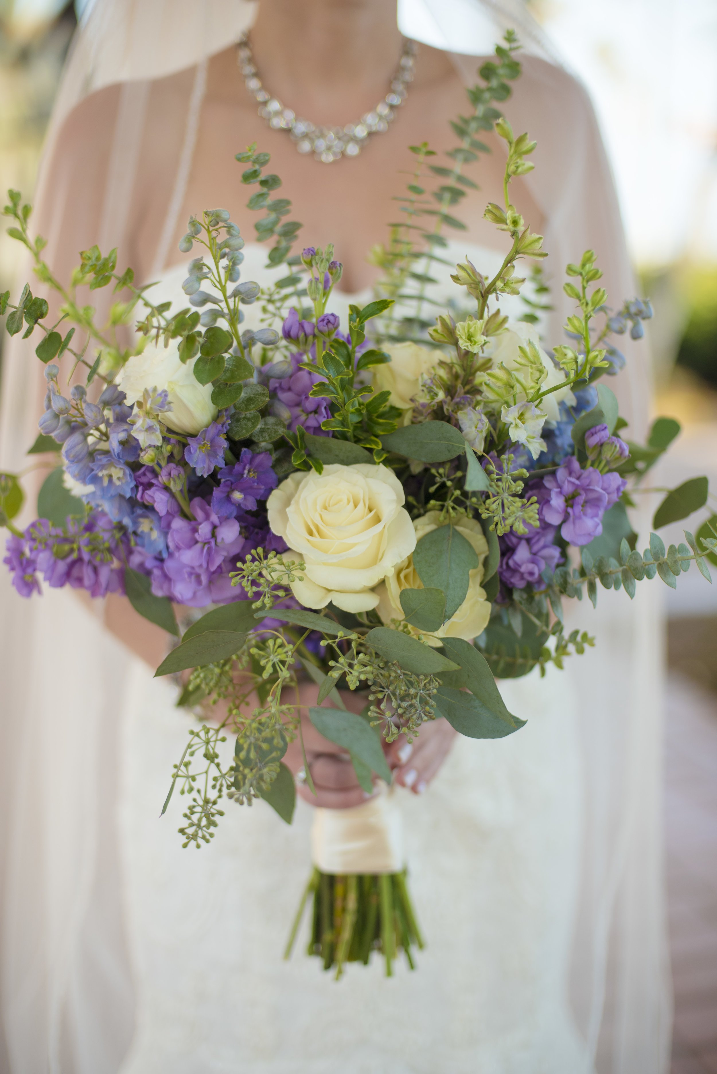 www.santabarbarawedding.com | By Cherry Photography | Chase Palm Park | Bridal Bouquet