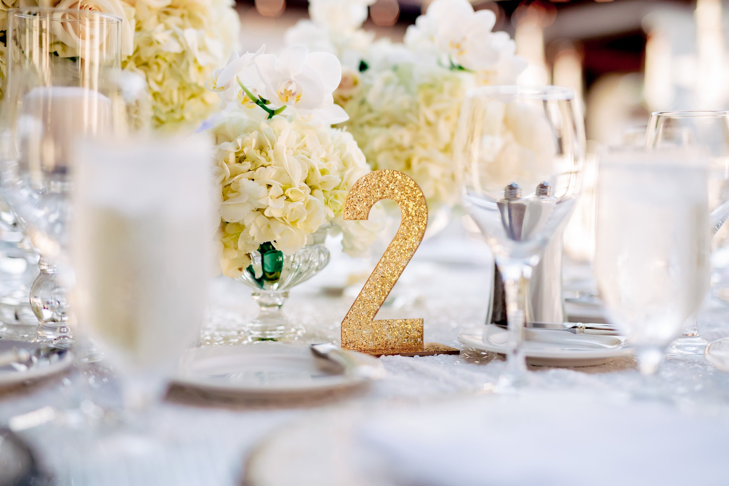 www.santabarbarawedding.com | Rewind Photography | The Ritz Carlton Bacara | Amazing Days Events | Reception Table Numbers