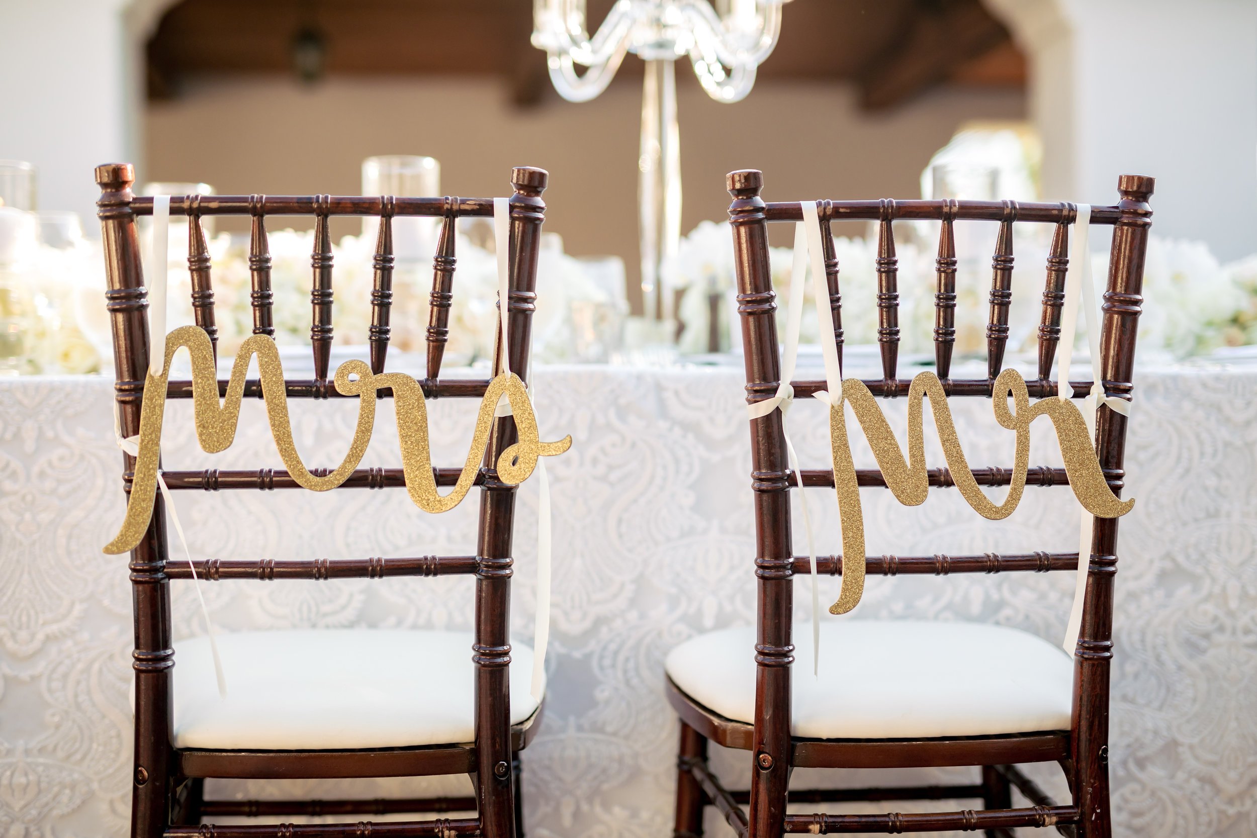 www.santabarbarawedding.com | Rewind Photography | The Ritz Carlton Bacara | Amazing Days Events | Bride and Groom Chairs