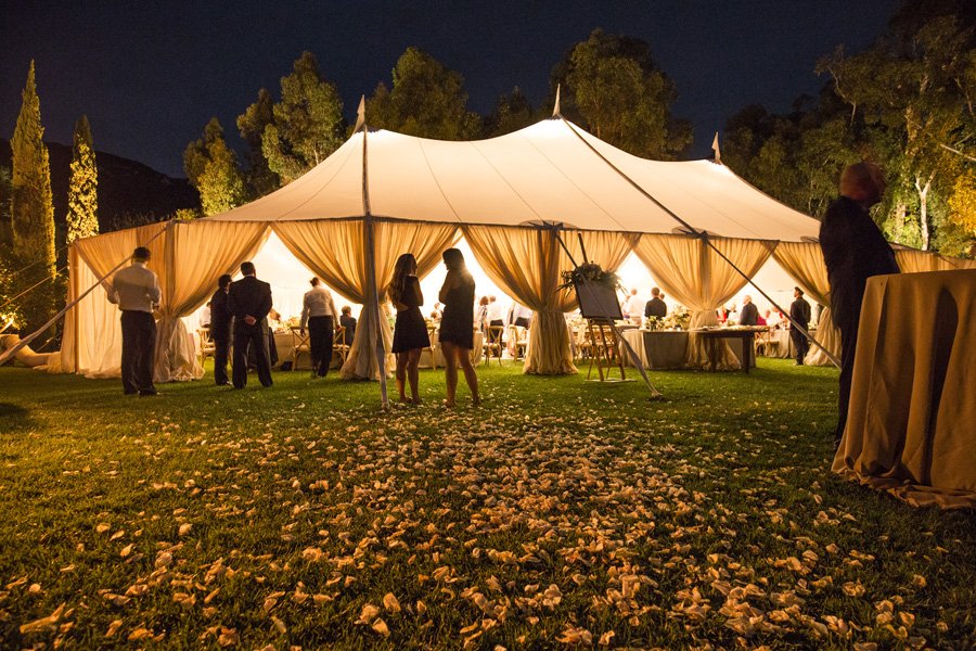 www.santabarbarawedding.com | San Ysidro Ranch | David Kepner Photography | Reception Tent