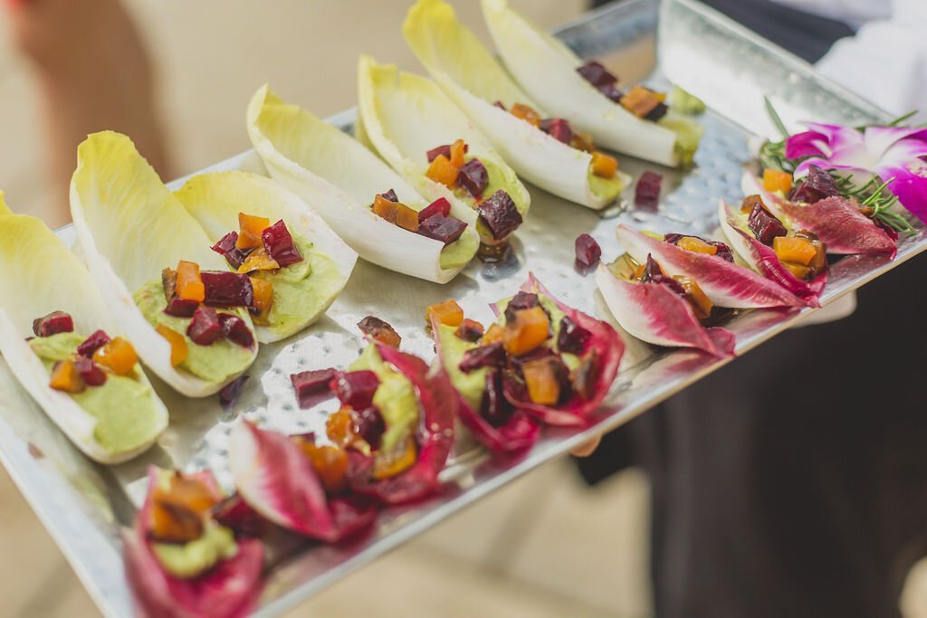 www.santabarbarawedding.com | Catering Connection | Yours Truly Media | Colorful Vegetarian Appetizers 