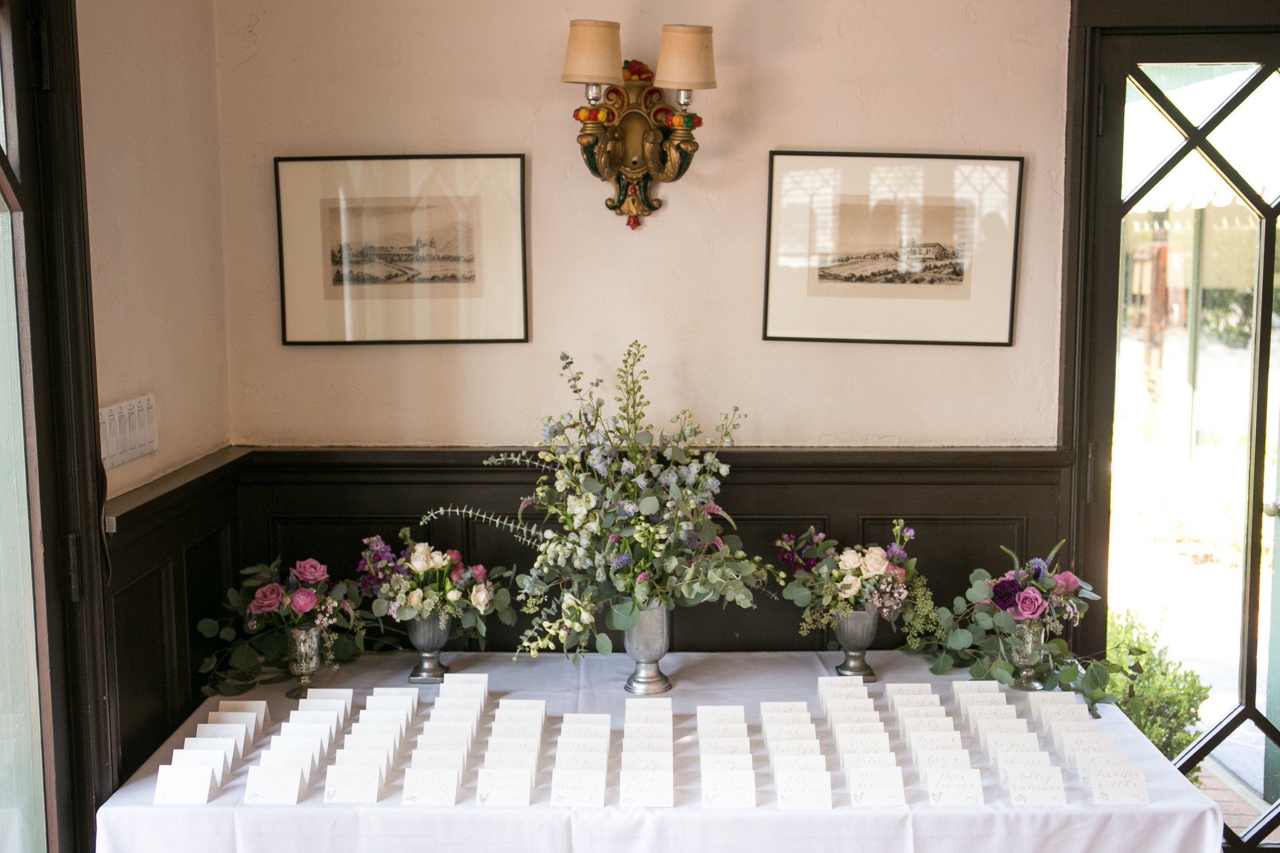 www.santabarbarawedding.com | Melissa Musgrove Photography | Margaret Joan Florals | Escort Cards