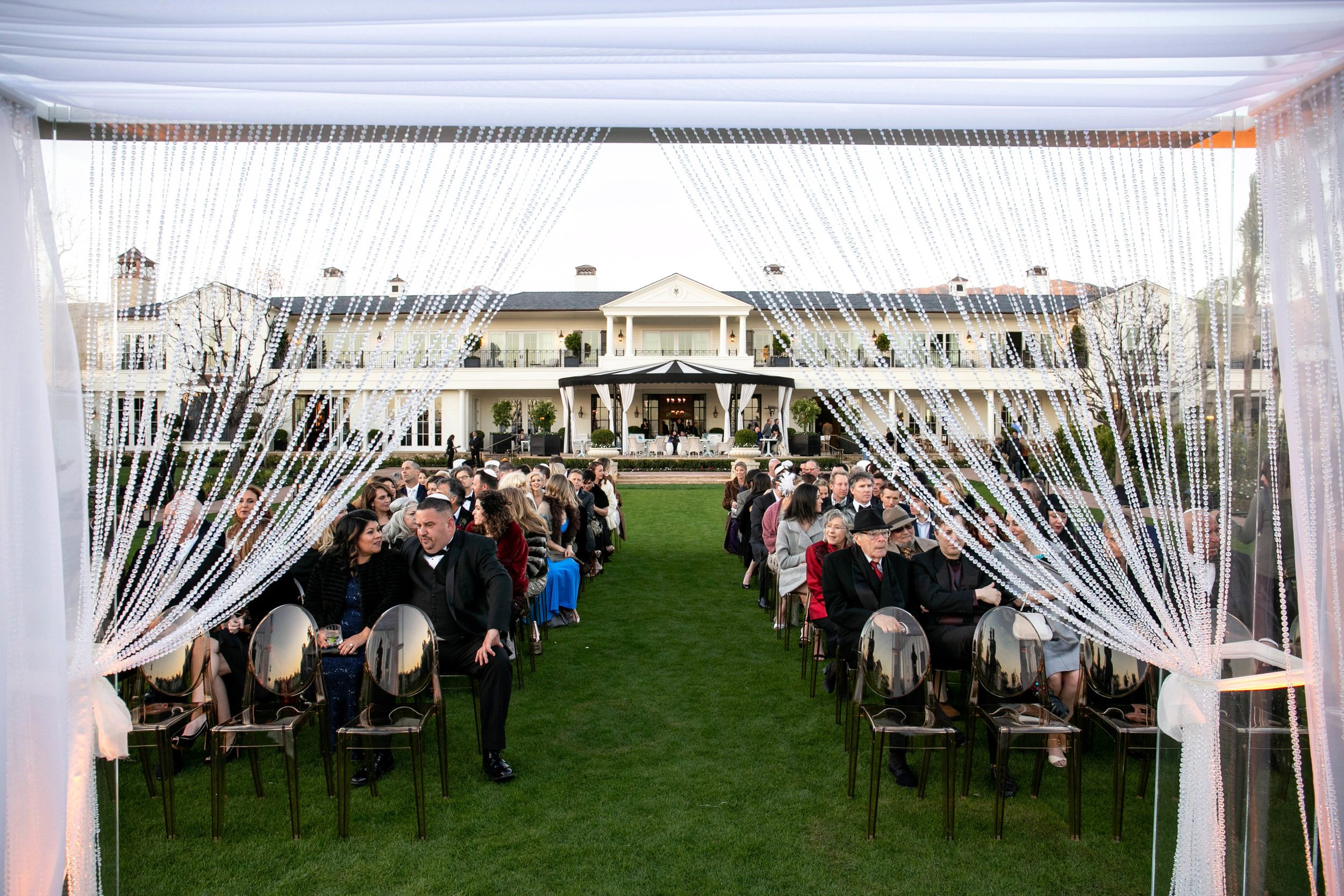 www.santabarbarawedding.com | Laurie Bailey | Rosewood Miramar | Ann Johnson Events | Blue Print Studios | Agape Films | Guests Waiting at Ceremony 