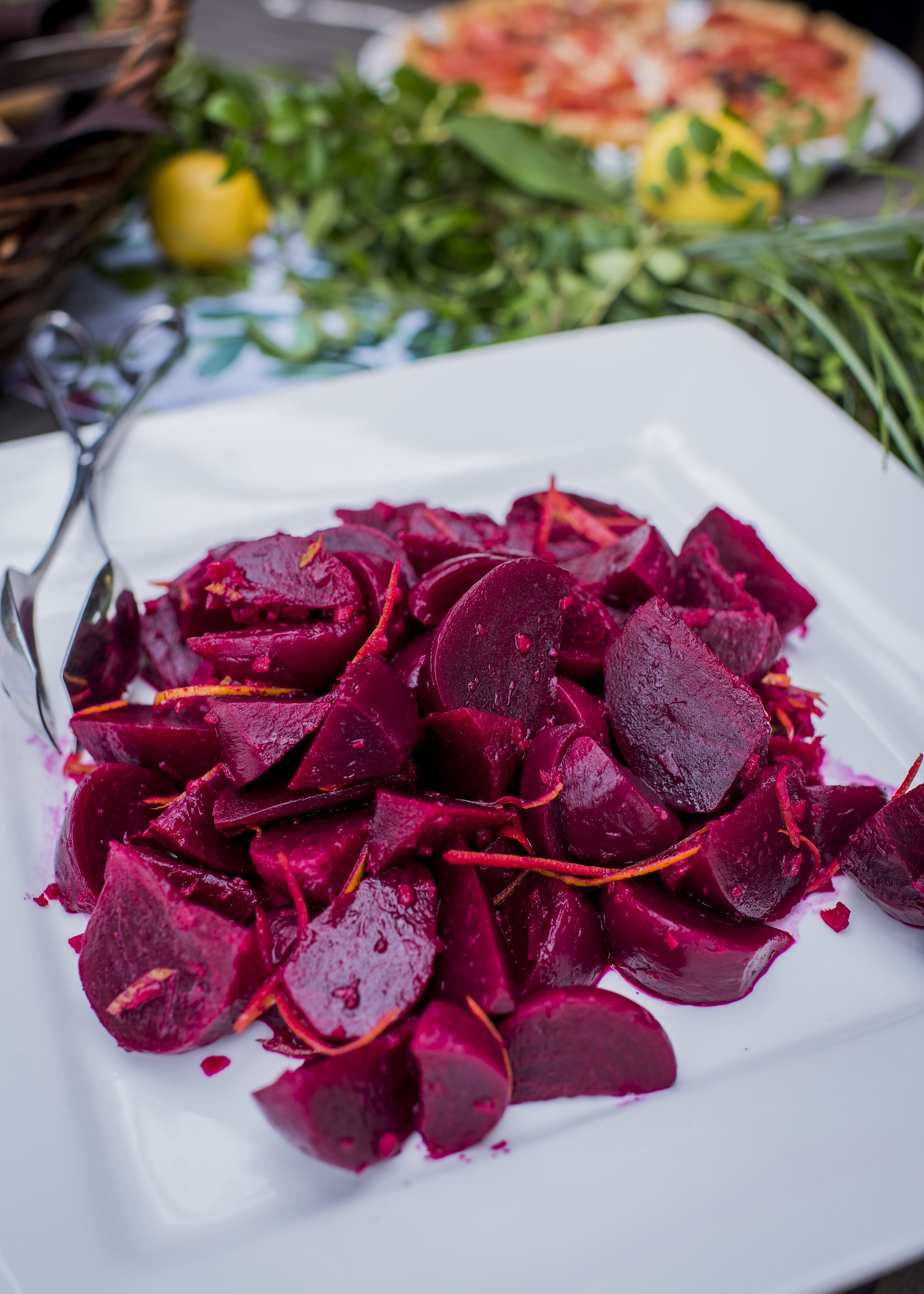 www.santabarbarawedding.com | Willa Kveta | Savoir Faire Catering | Fresh Beets Side Dish