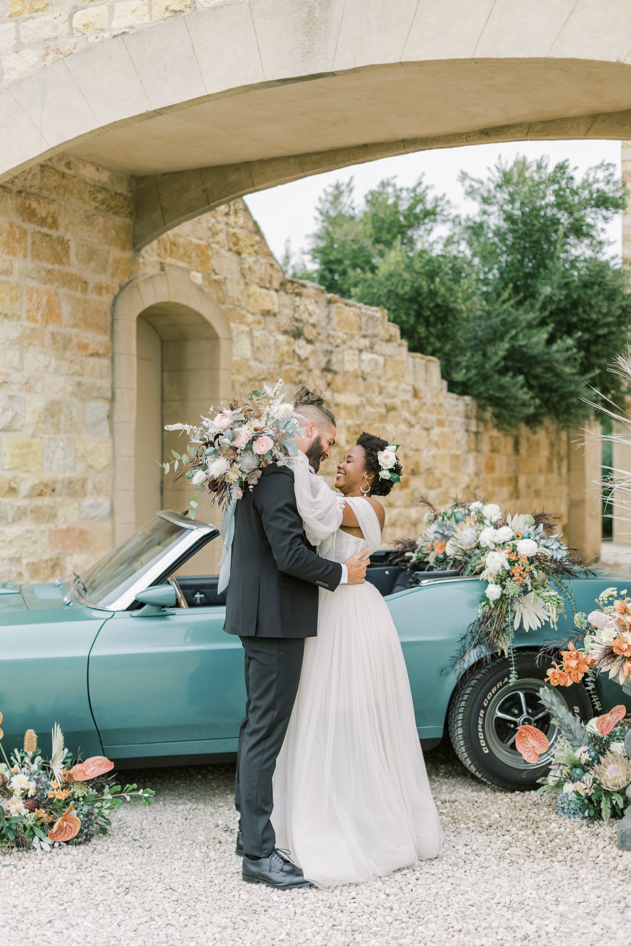 www.santabarbarawedding.com | Jocelyn &amp; Spencer | Sunstone Winery | Styled Shoots Across America | Redempta Rentals | PineStreet Florals | Styled Gowns | The Modern Groom | Couple by Car