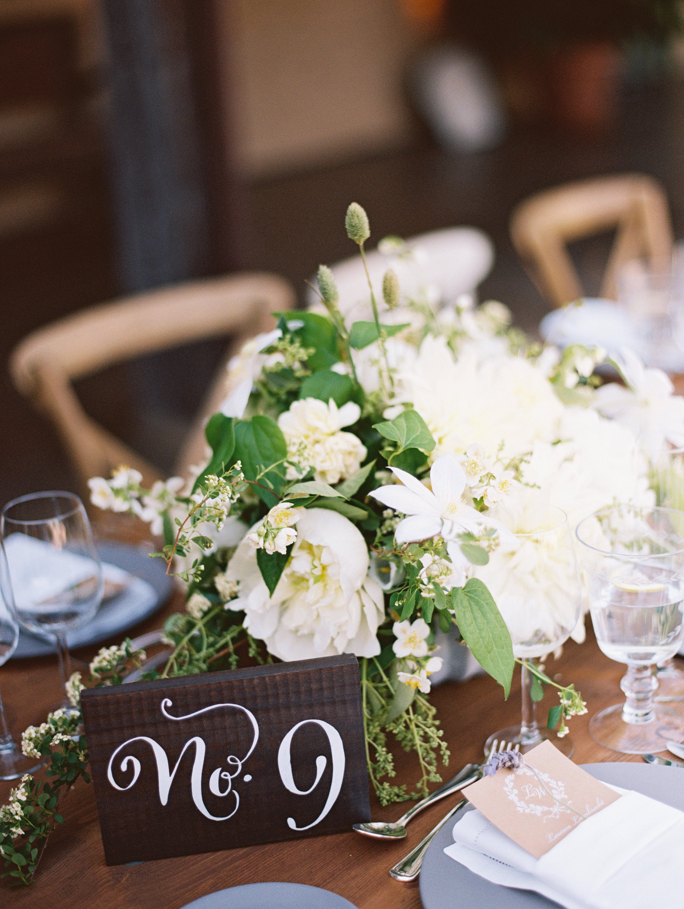 www.santabarbarawedding.com | Pat Moyer Wedding Photography & Films | Santa Barbara Historical Museum | Magnolia Weddings | Camiella Floral Designs | Reception Table Numbers