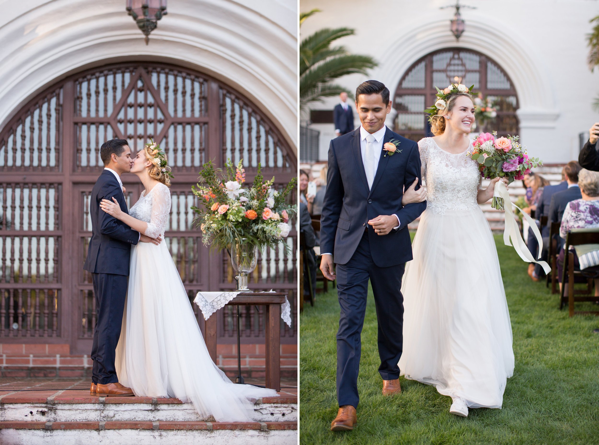 www.santabarbarawedding.com | Anna J Photography | Santa Barbara Courthouse | Ceremony | Bride and Groom