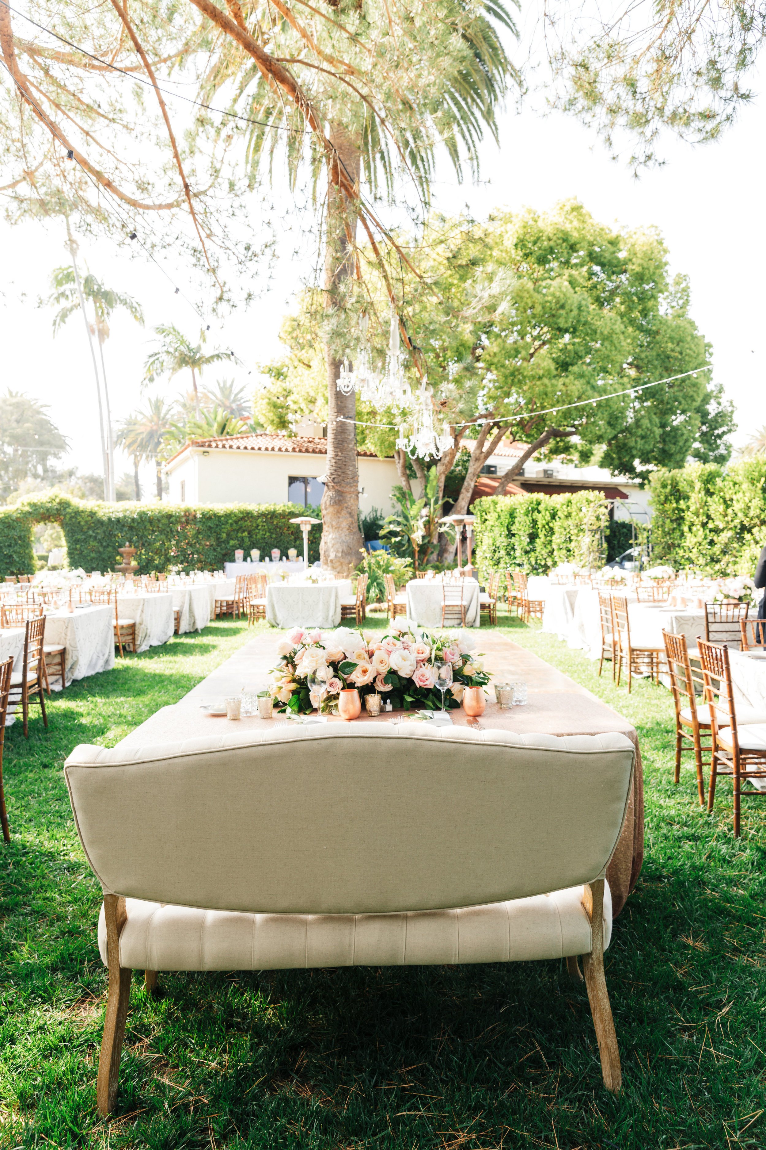 www.santabarbarawedding.com | Sanaz Photography | The Riviera Mansion | Reception Table