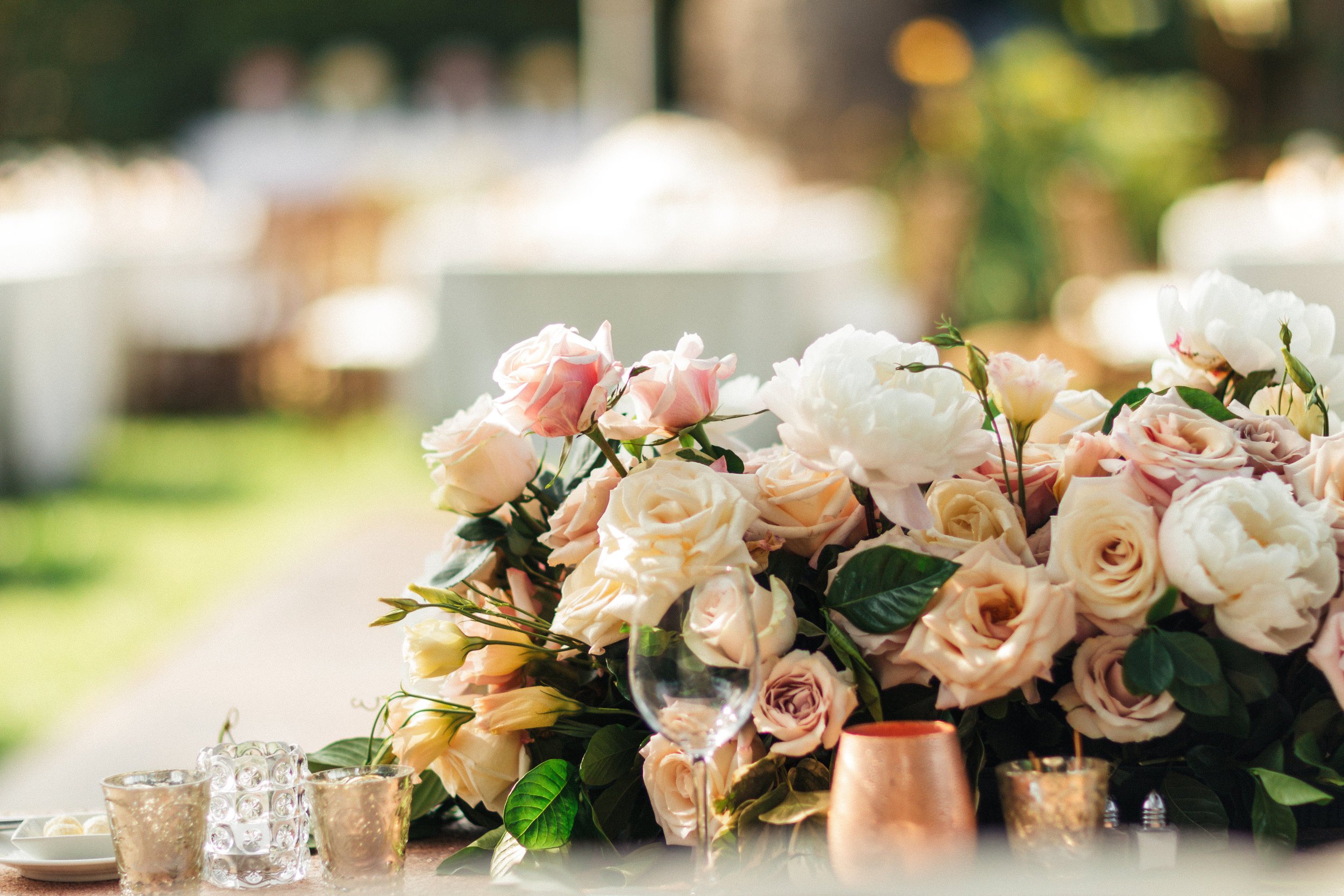 www.santabarbarawedding.com | Sanaz Photography | The Riviera Mansion | Ella and Louie | Flower Arrangement