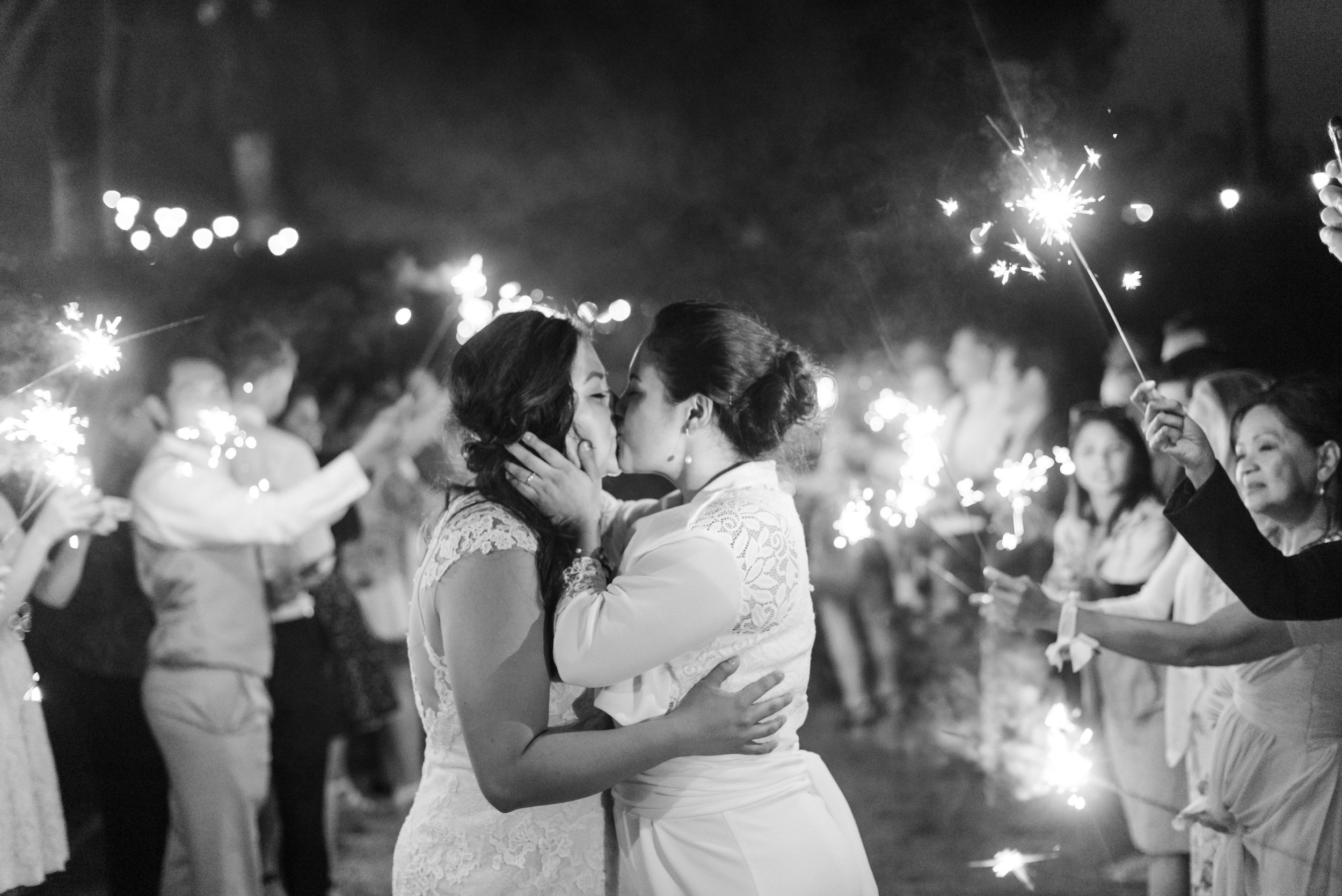 www.santabarbarawedding.com | Sanaz Photography | The Riviera Mansion | Sparklers