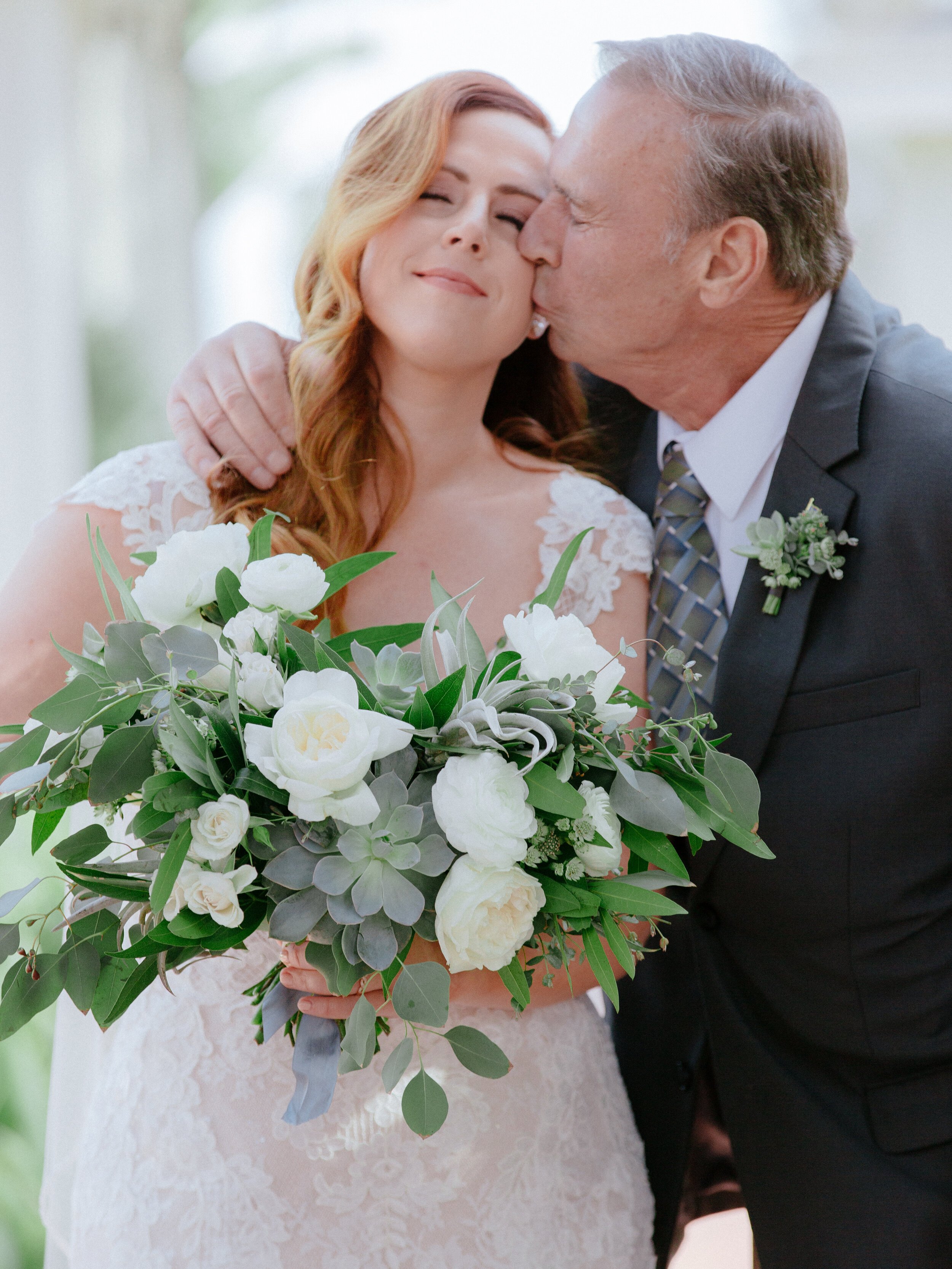 www.santabarbarawedding.com | Chris J Evans | Alegria by Design | Belmond El Encanto | Ella &amp; Louie | Brianna Olcese | Bride with Father