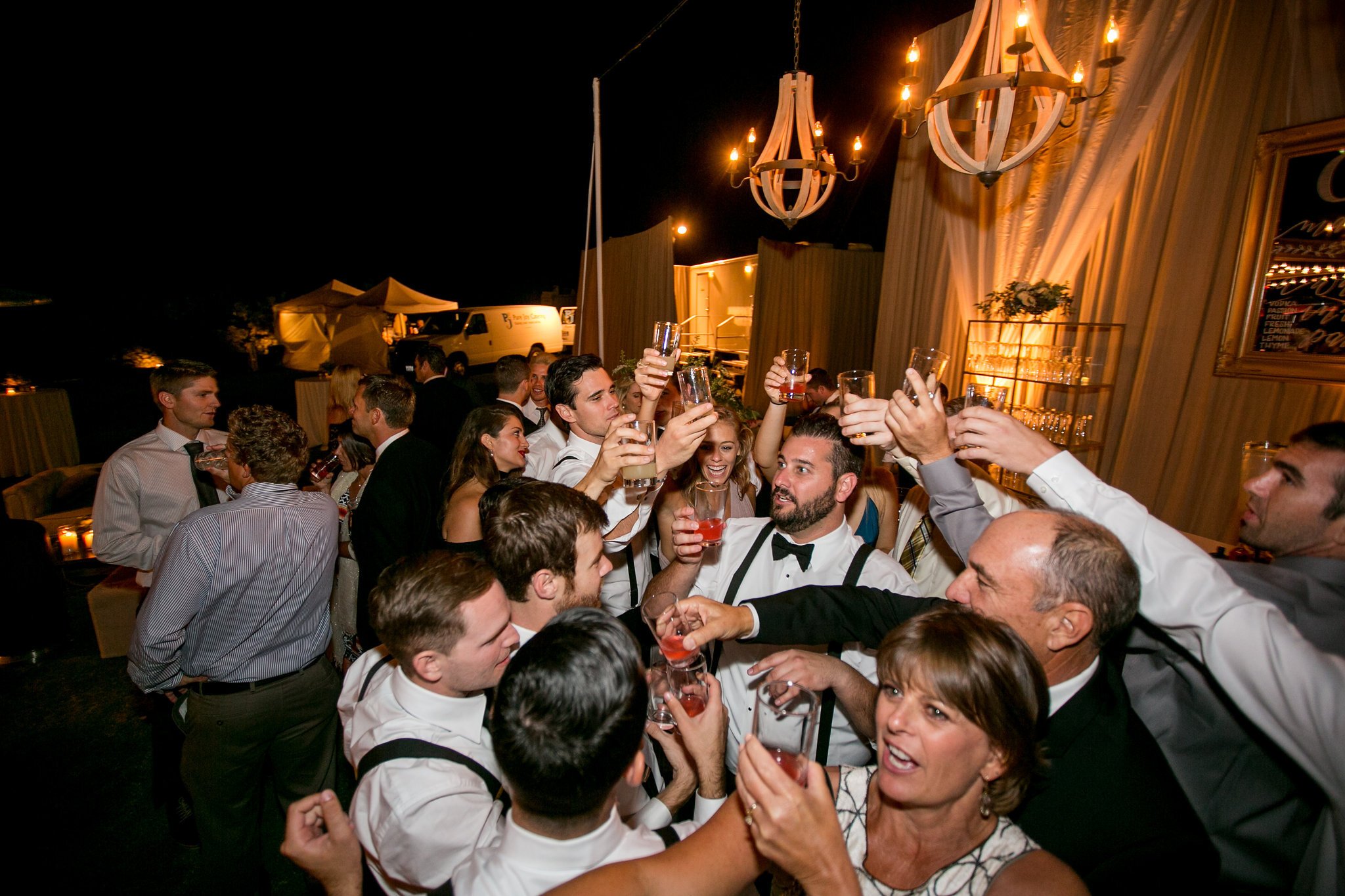 www.santabarbarawedding.com | Flair Project | Guests Taking Shots