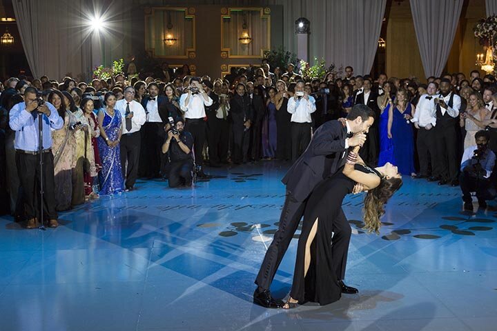 www.santabarbarawedding.com | City Connection Entertainment | Bride and Groom Dancing at a Wedding Reception 