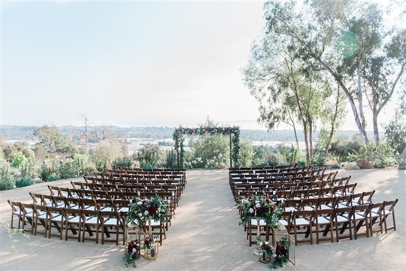 www.santabarbarawedding.com | Events by M and M | Anne Marie Studios | Ocean View Farm | Unique Floral Designs | A-Rental Connection | The Ceremony Set Up with Ocean View