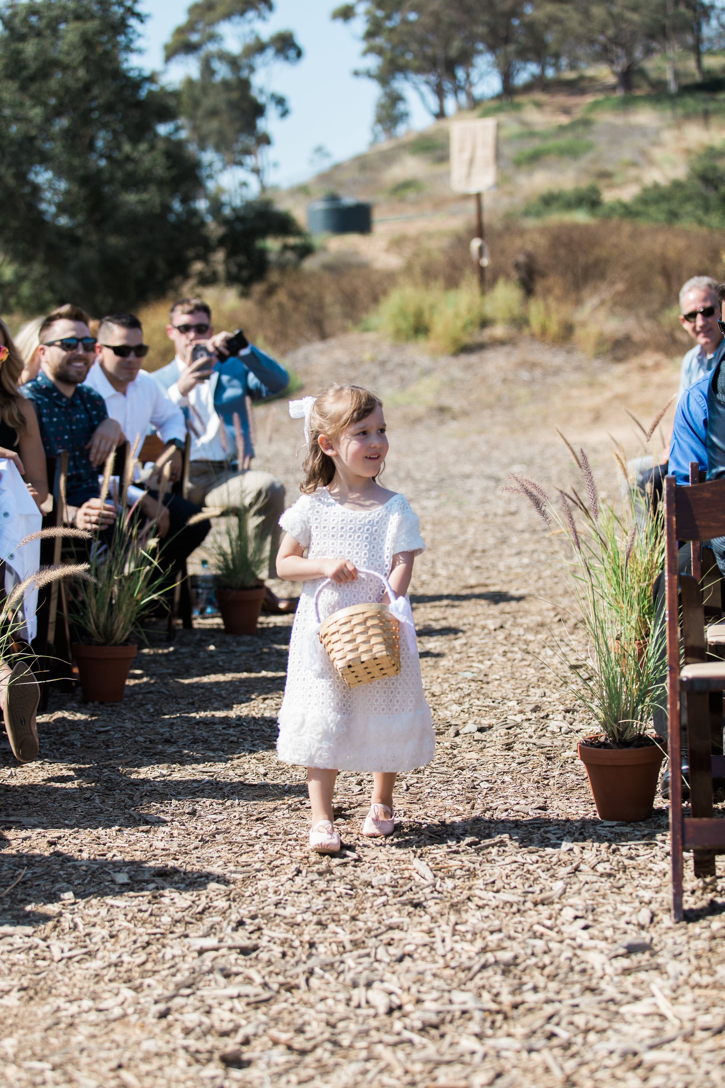 www.santabarbarawedding.com | Ann Johnson | Katie Shuler Photography | Ventura Botanical Gardens | Flower Girl