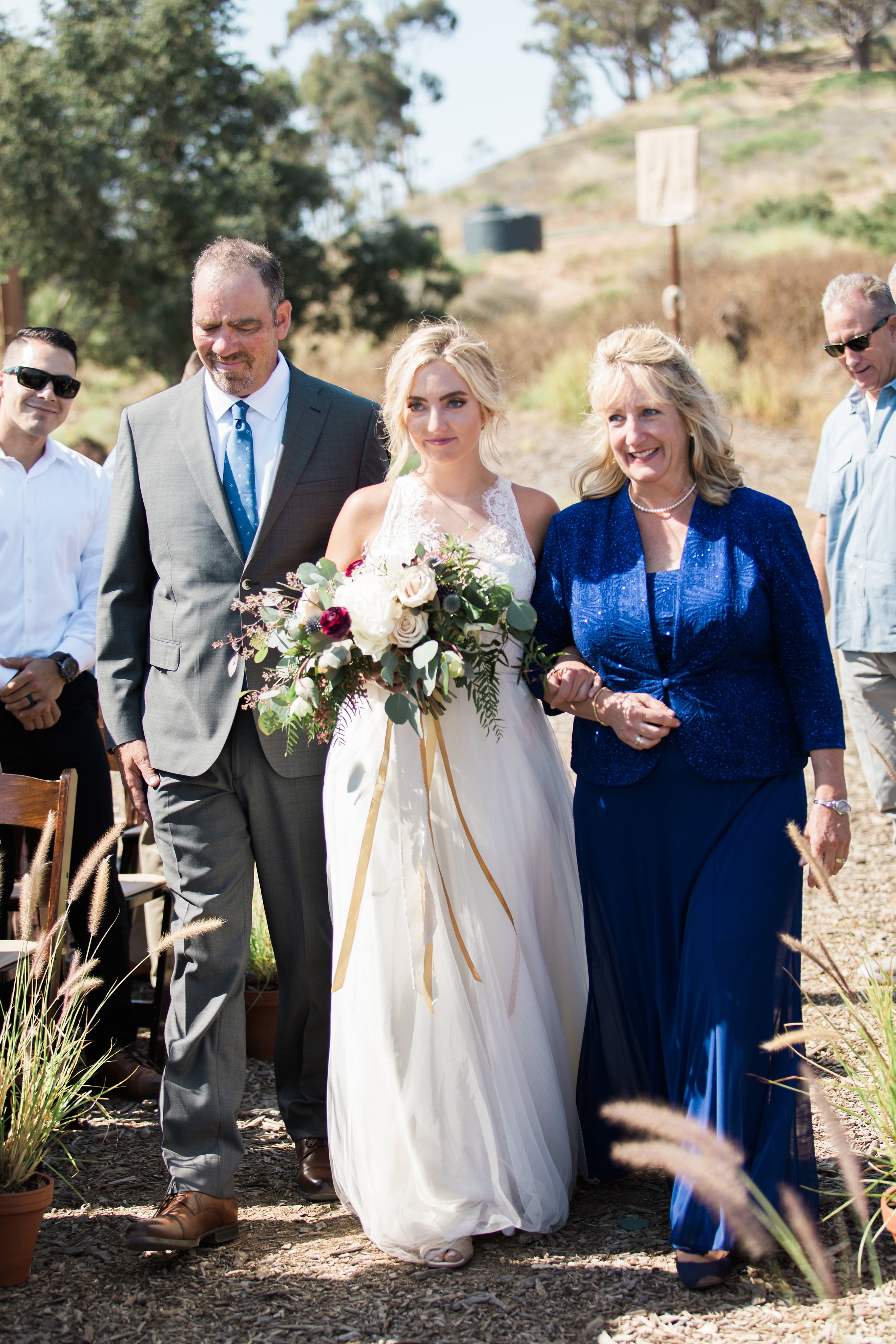 www.santabarbarawedding.com | Ann Johnson | Katie Shuler Photography | Ventura Botanical Gardens | Bride Walking Down the Aisle