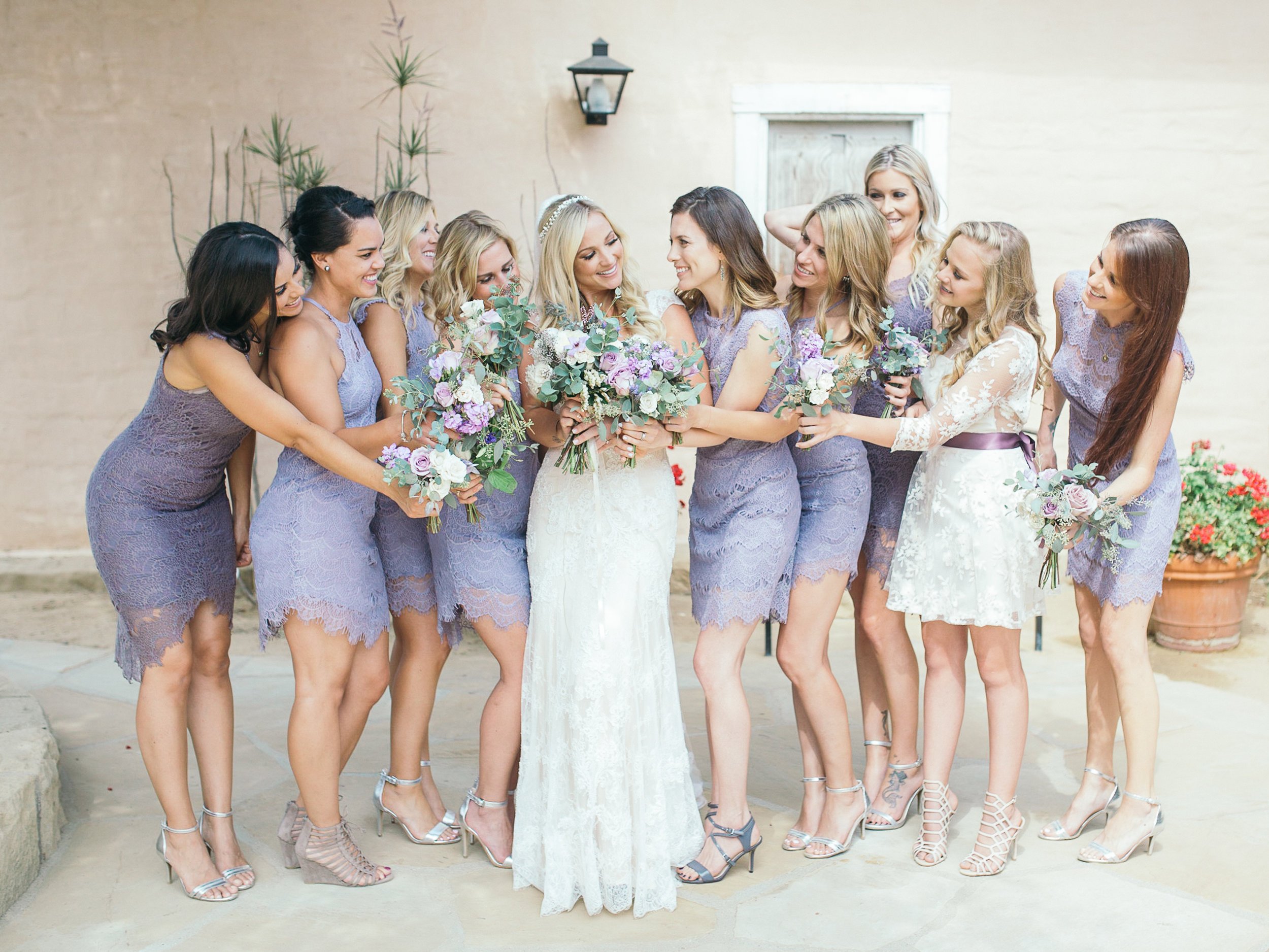 santabarbarawedding.com | Photo: Kiel Rucker | Lavender and lace wedding ideas at Santa Barbara Historical Museum