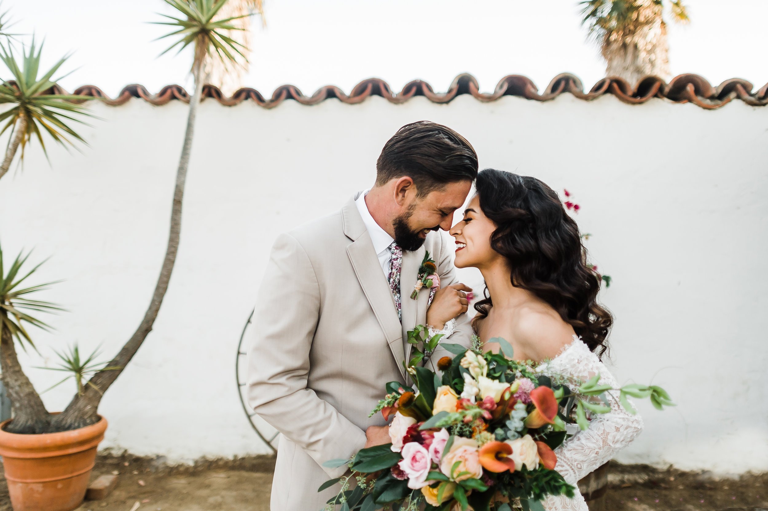 www.santabarbarawedding.com | Michelle Ramirez Photography | Olivas Adobe | Karen Marie Events | Tangled Lotus | Bride and Groom Before Ceremony 