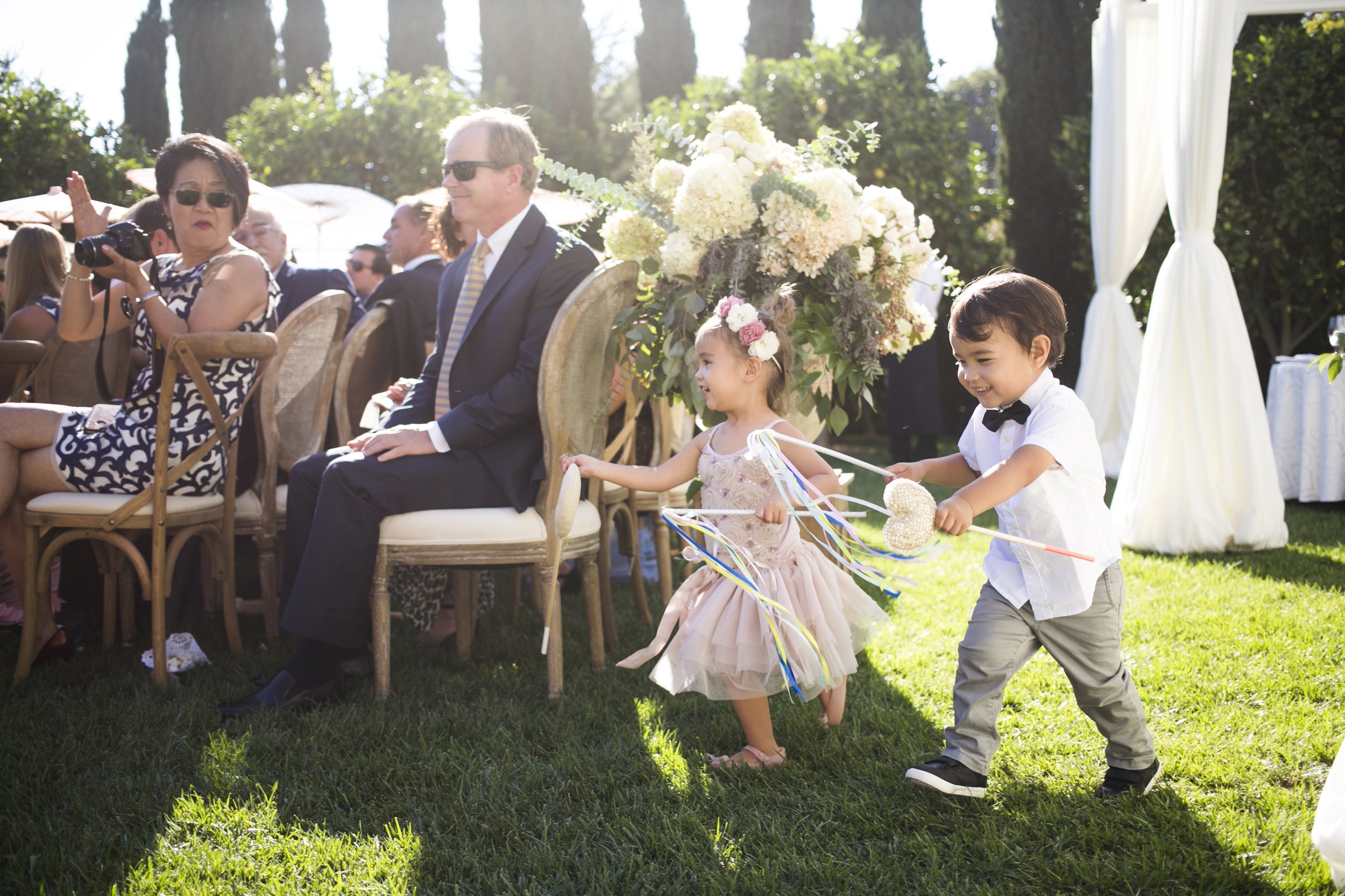 www.santabarbarawedding.com | Event of the Season | San Ysidro Ranch | Birds of a Feather | Ring Bearer and Flower Girl
