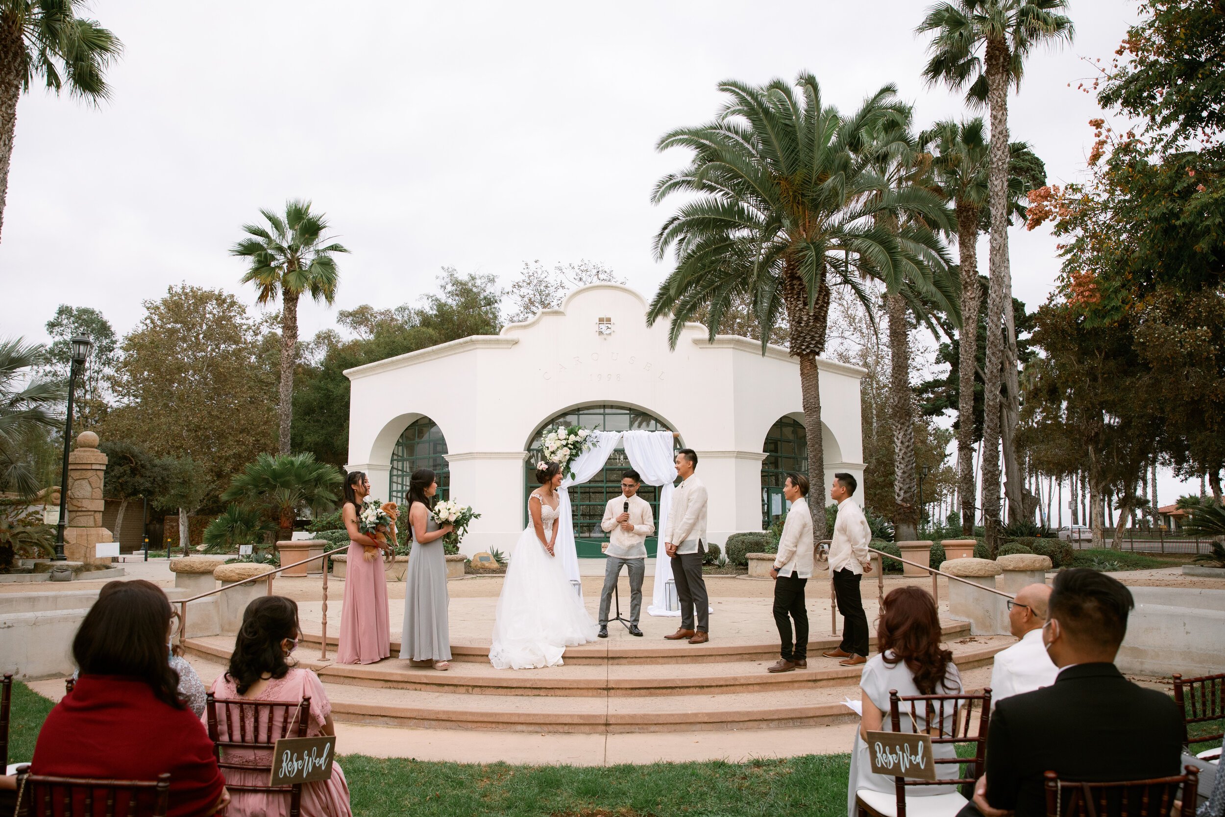 www.santabarbarawedding.com | Events by Fran | Chase Palm Park | Anna Delores Photography | Tangled Lotus | Santa Barbara Chairs | Mila Bridal | Pineapple Industries | Joel Sebastian | The Ceremony 