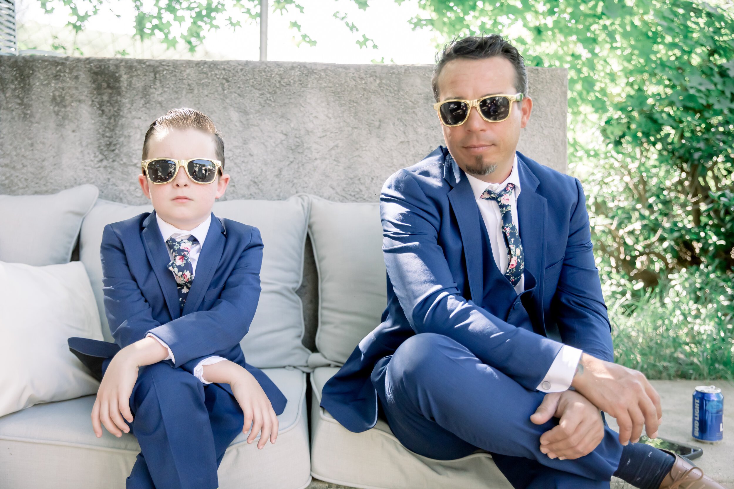 www.santabarbarawedding.com | Rewind Photography | Events by M and M | The Twisted Twig | Adorable Ring Bearer and Groomsman with Sunglasses