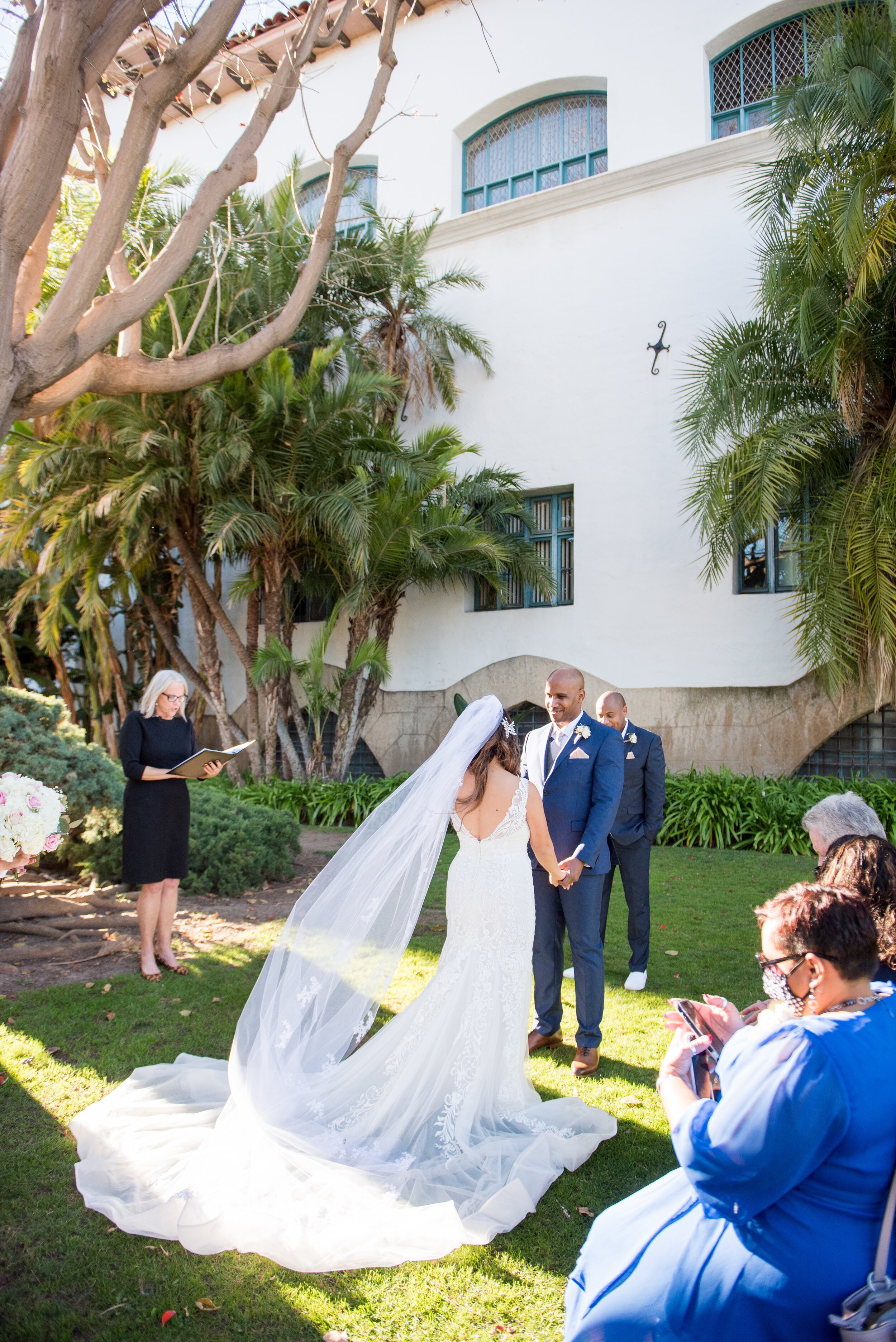 www.santabarbarawedding.com | ByCherry Photography | Santa Barbara Courthouse | Kaycee Dirkse | Ceremonies by Nanette | Santa Barbara Hair &amp; Makeup | The Ceremony