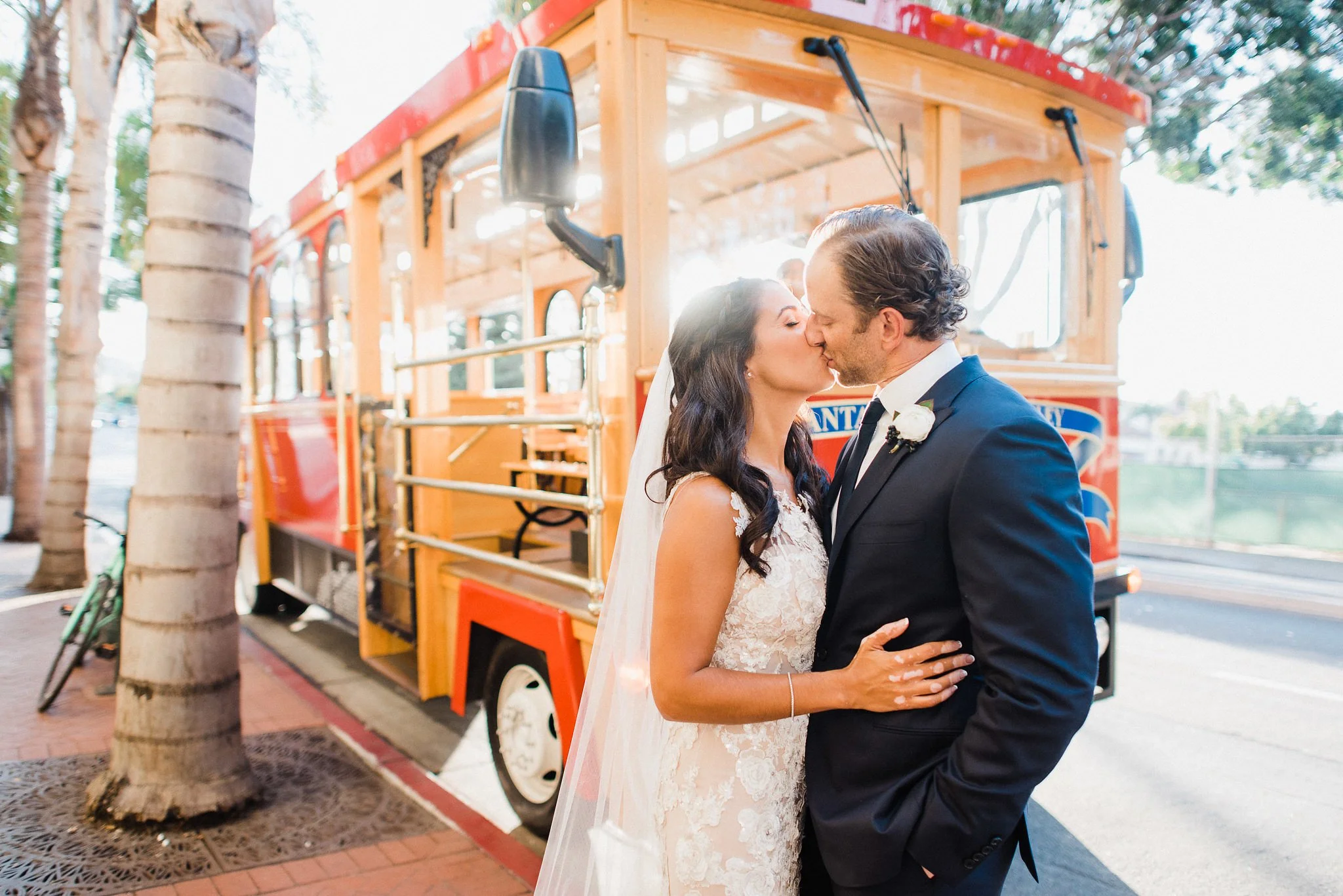Gold and Navy Courthouse Wedding with a Rooftop Reception