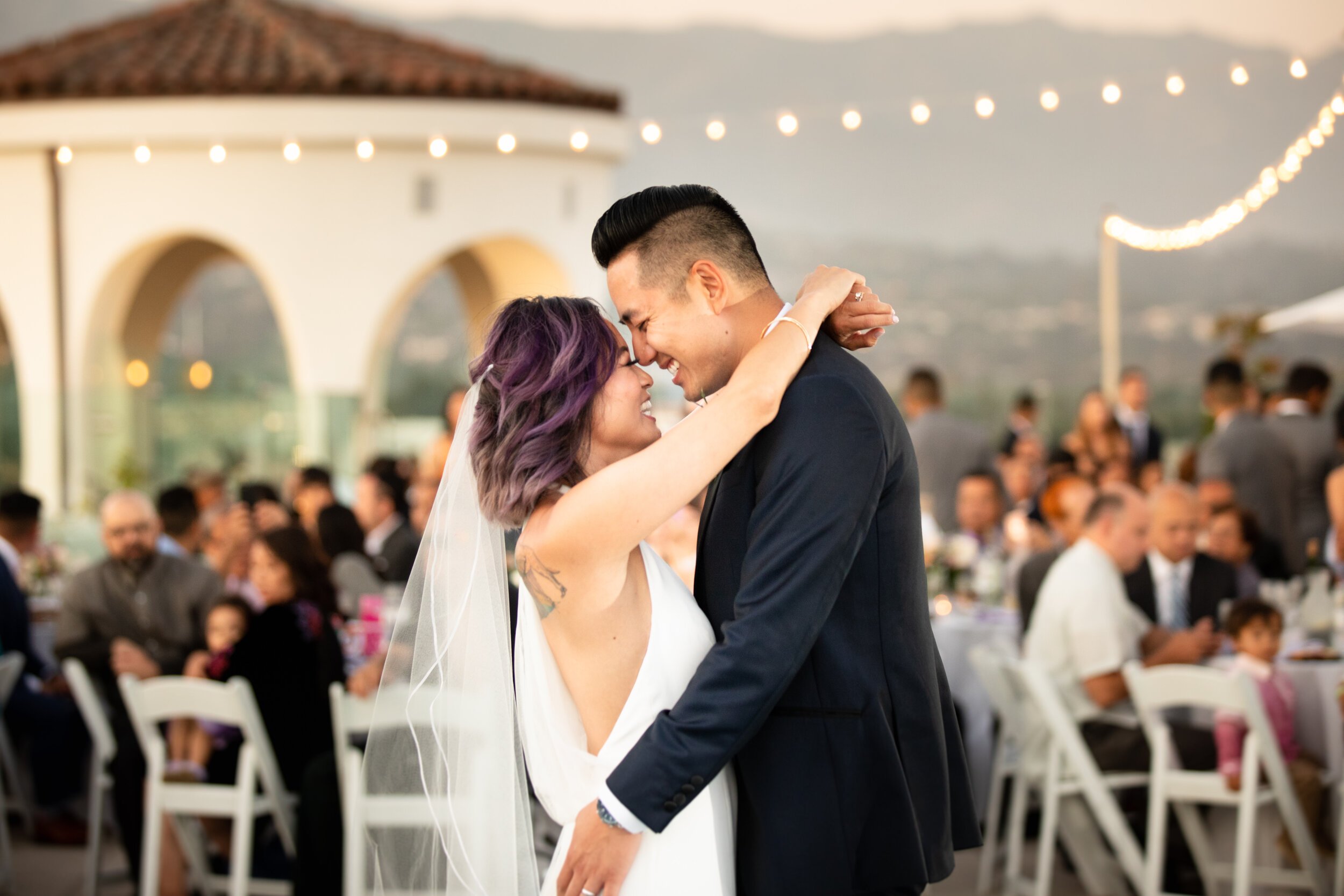 www.santabarbarawedding.com | MOXI | Justin Element | Chiellebrate Events | Grassroots Florals | Ventura Rentals | Islay Events | DJ Etunes | Bride and Groom Dance at the Reception