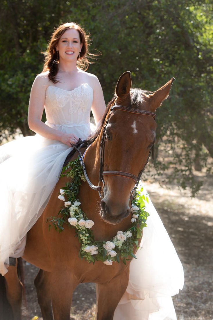 www.santabarbarawedding.com | Santa Barbara Courthouse | Claudia Craig | Garden Florist | BHLDN | Willowby by Watters | Chatt Chako | DryBar Westlake Village | Bride Riding Horse
