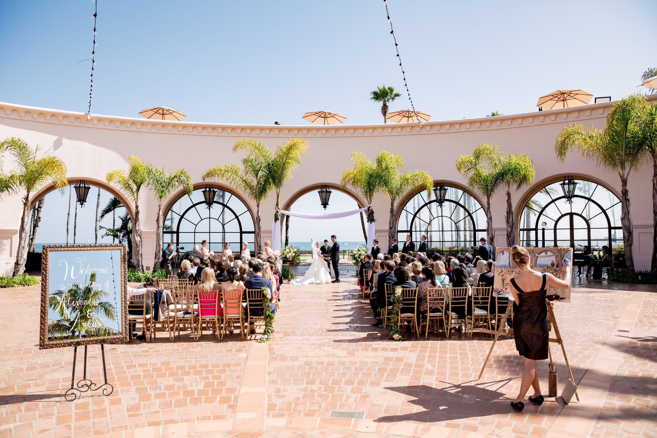 www.santabarbarawedding.com | Rewind Photography | Hilton Santa Barbara Beachfront Resort | Events by M and M | Ceremony