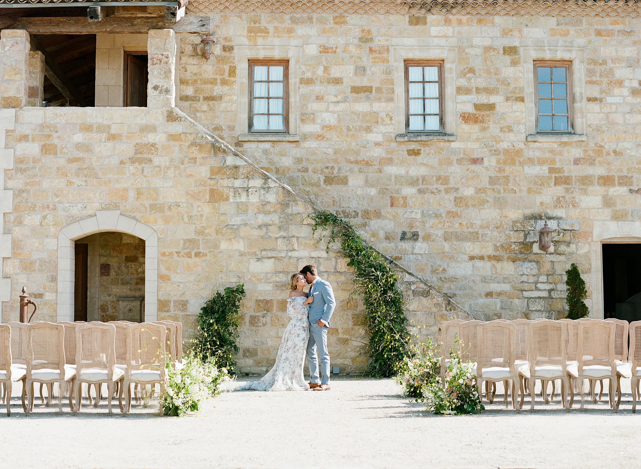 www.santabarbarawedding.com | Meg Sandu Photography | Sunstone Villa | Weddings by Susanne Dunne | Emblem Flowers | Bright Event Rentals | Monique Lhuillier | Friar Tux | Ceremony Set Up