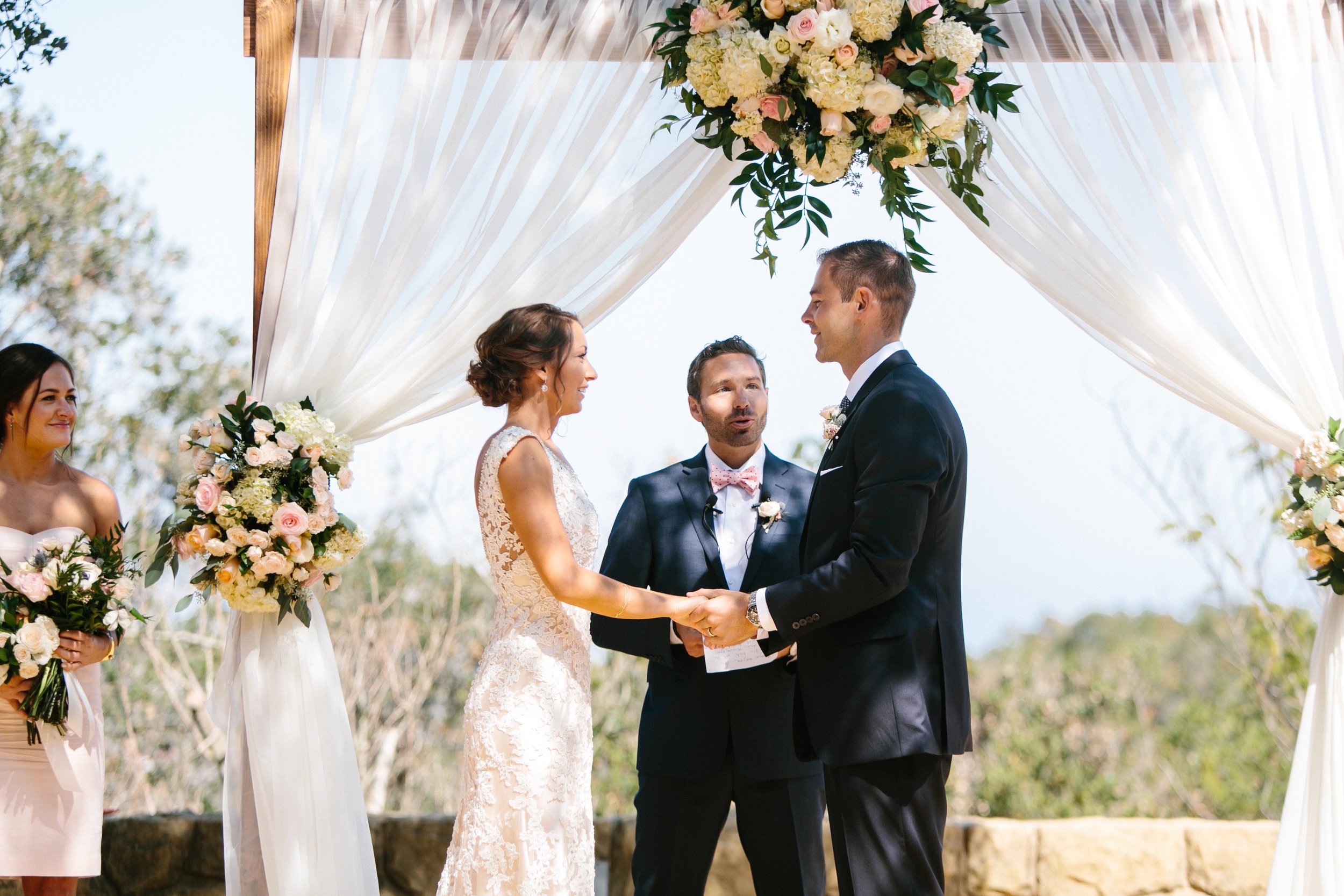 www.santabarbarawedding.com | Josh Newton | Elings Park | Burlap & Bordeaux | Bride and Groom | Ceremony