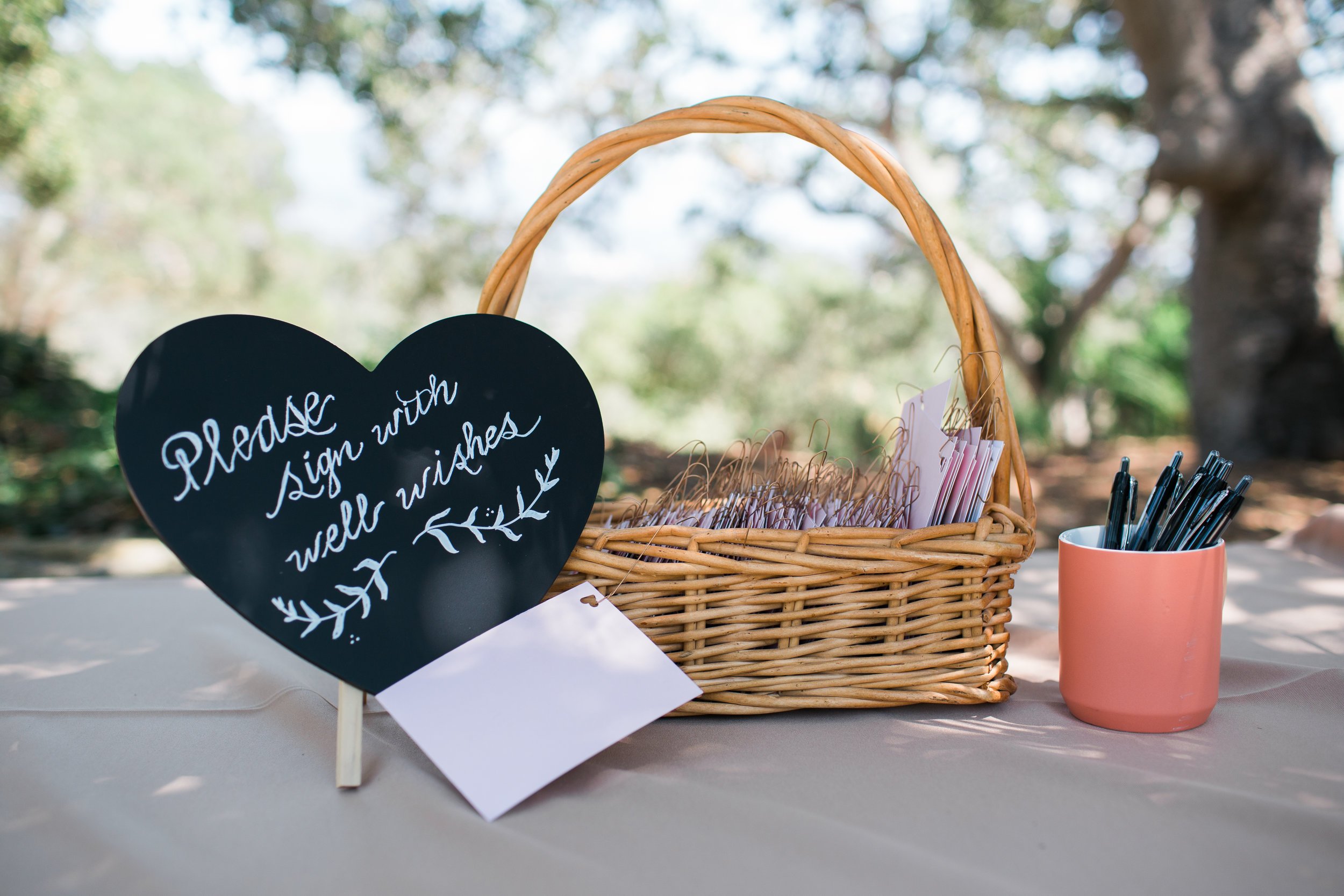 www.santabarbarawedding.com | Josh Newton | Elings Park | Burlap & Bordeaux | Guest Sign In