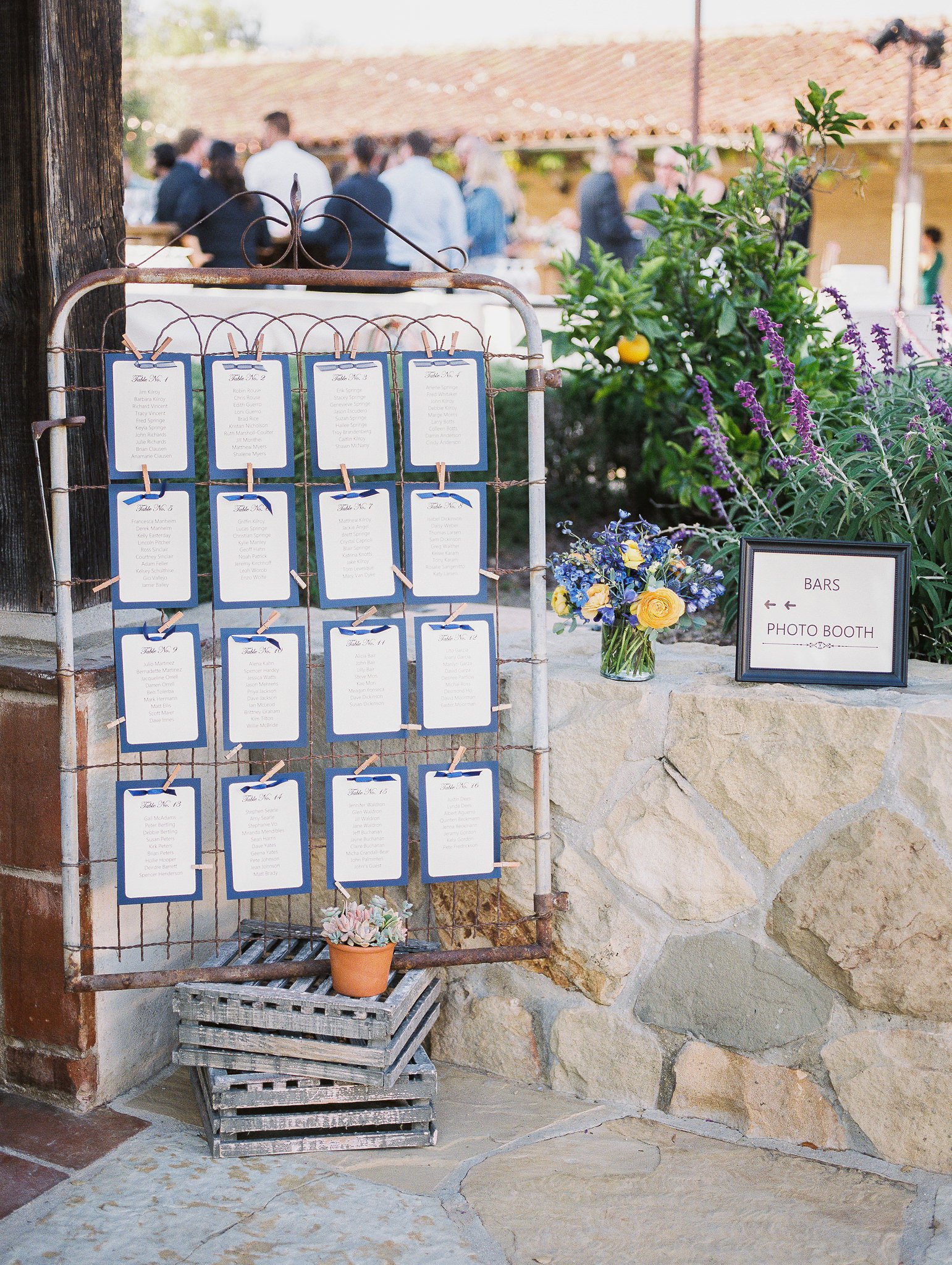 www.santabarbarawedding.com | Grace Kathryn | Santa Barbara Historical Museum | Seating Chart