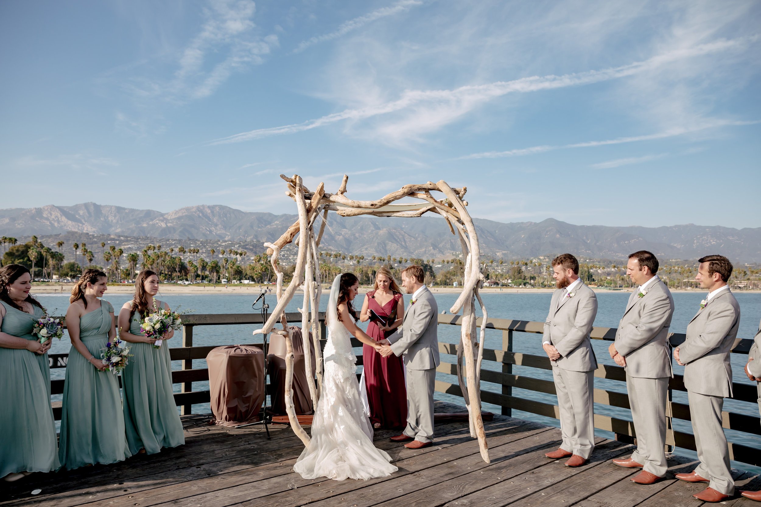 www.santabarbarawedding.com | Rewind Photography | Santa Barbara Sea Center | Events by Fran | Ceremony