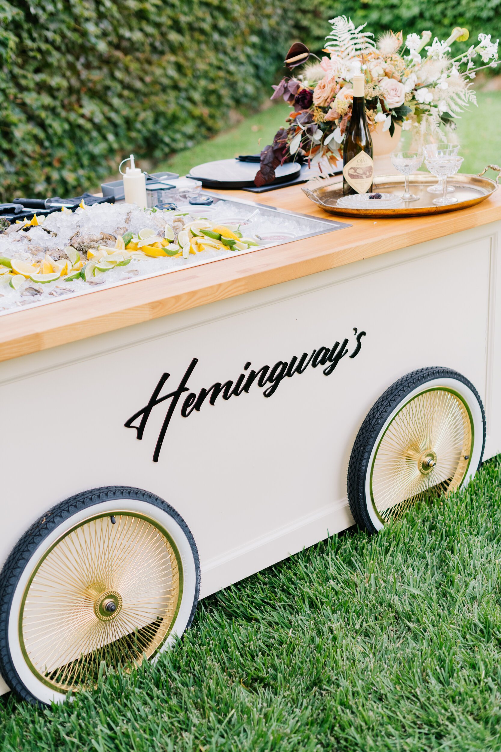 www.santabarbarawedding.com | White Sage Wedding &amp; Events | Cara Robbins Studio | Ojala Floral | Hemingway’s Mobile Oyster Bar | Oyster Cart
