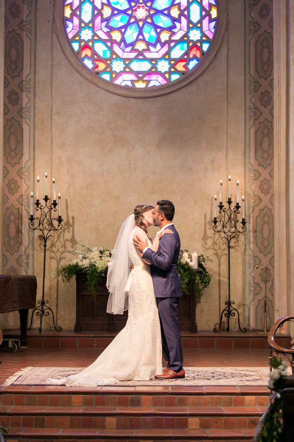 www.santabarbarawedding.com | Unitarian Society | Percy Sales | Steven Leyva | First Kiss | Ceremony