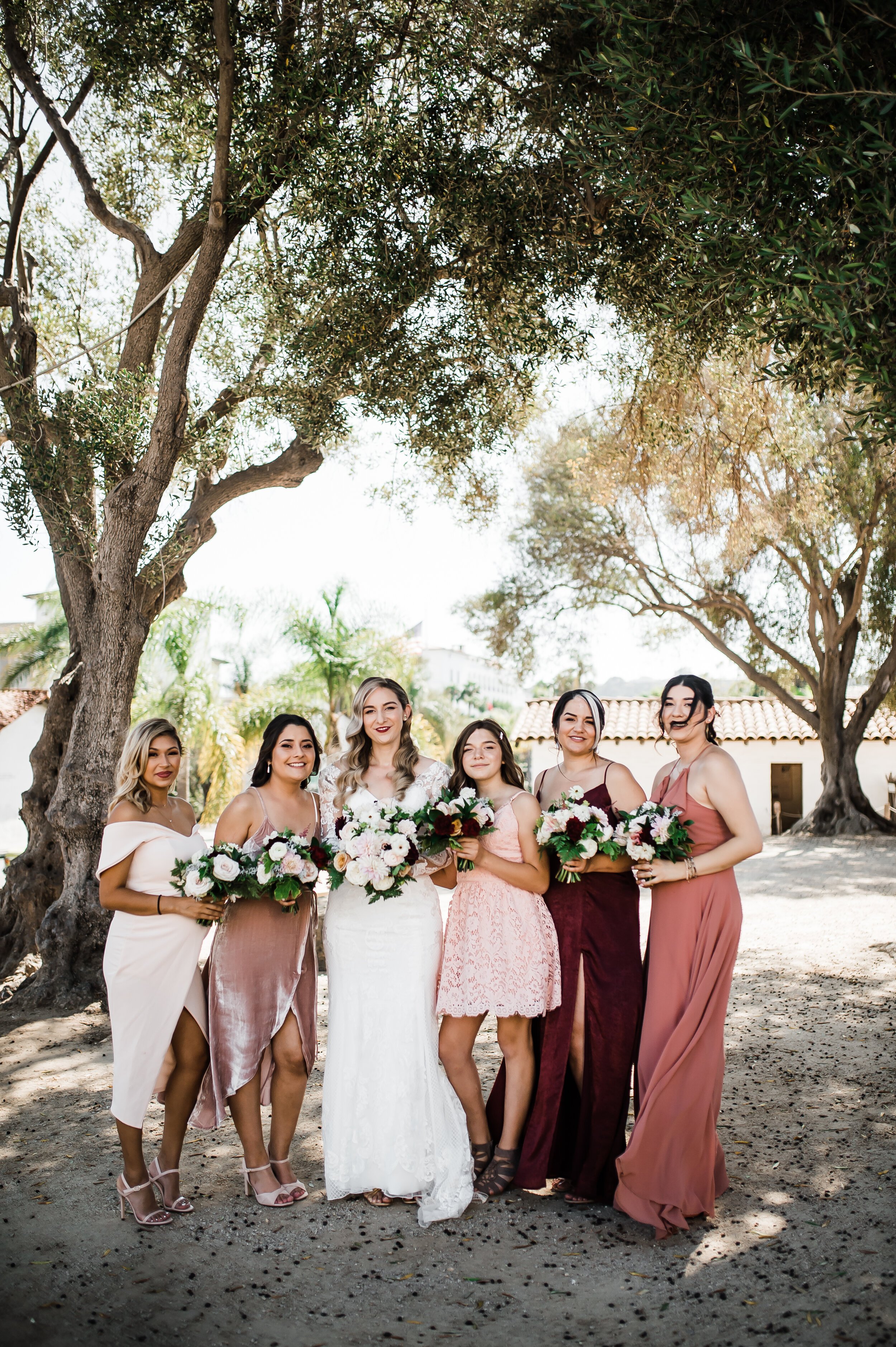 www.santabarbarawedding.com | Michelle Ramirez Photography | Casa De La Guerra, The Presidio Chapel | Events by Maxi | Susie Lynn Makeup | Andrea Villa | Alexis Ireland Florals | bridal party