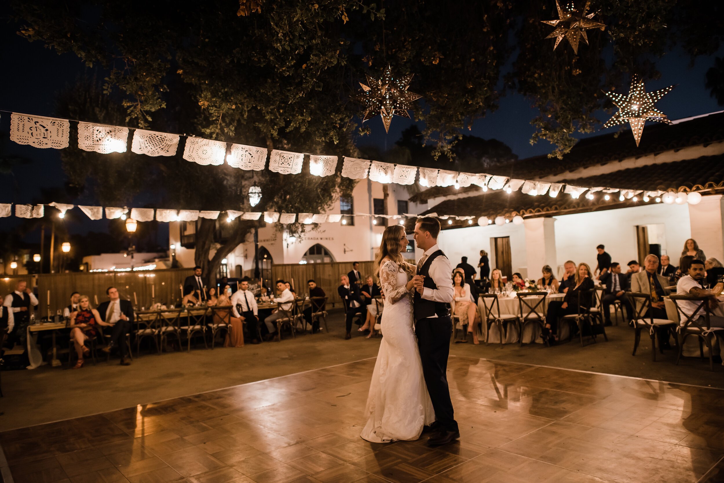www.santabarbarawedding.com | Michelle Ramirez Photography | Casa De La Guerr | Events by Maxi | Luv Bridal | Madi Lane Bridal | Andrea Villa | Bella Vista Designs | wedding first dance
