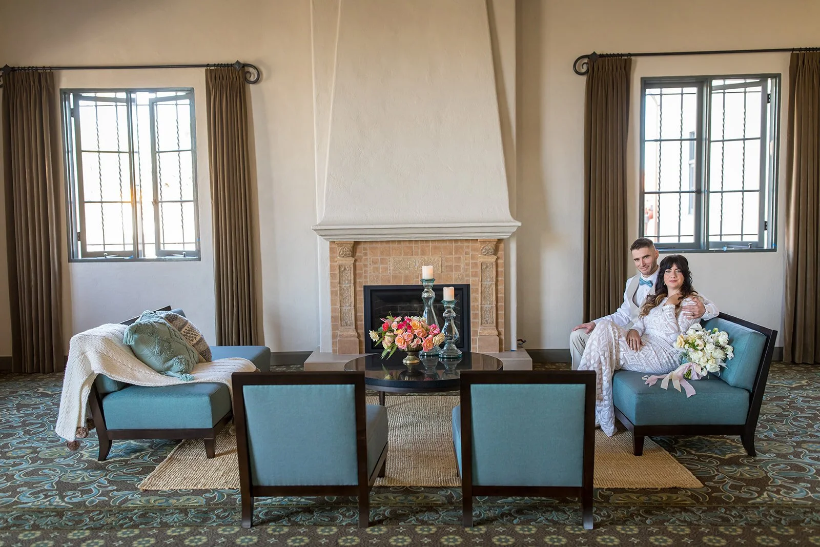 www.santabarbarawedding.com | Ann Johnson Events | Elizabeth Victoria Photo | Cabrillo Pavilion | Styled Shoot | Lounge Furniture