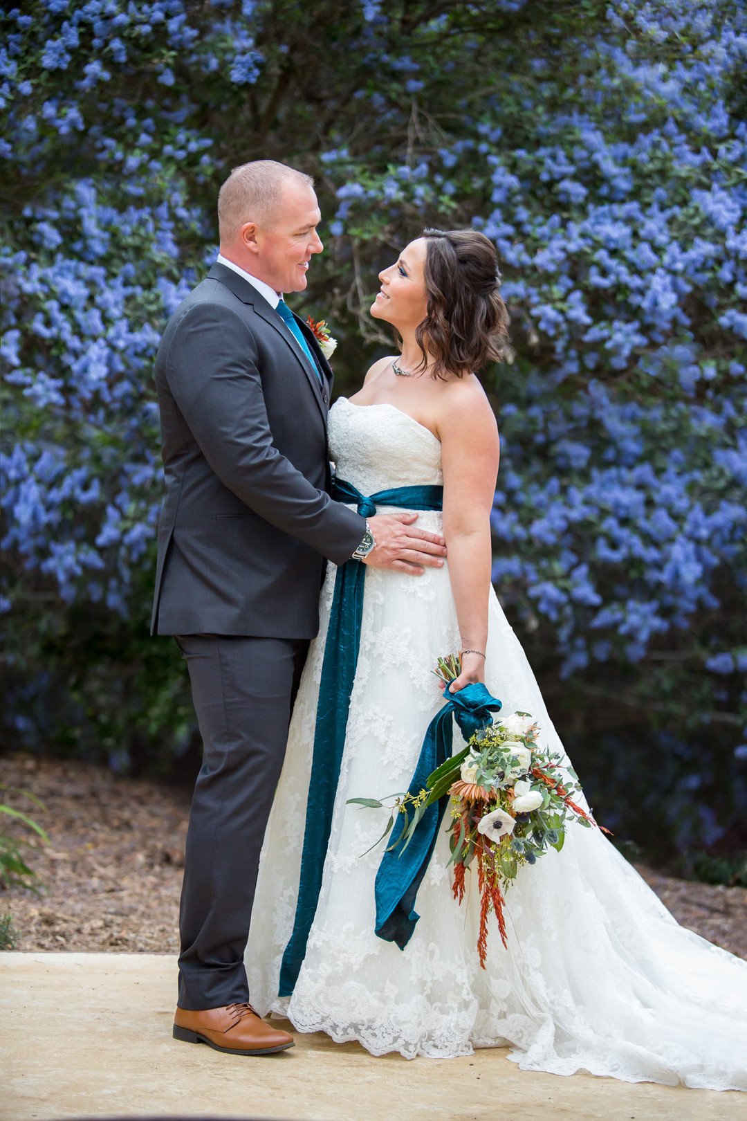 www.santabarbarawedding.com | Elizabeth Victoria Photography | Old Creek Ranch Winery | PacWest Blooms | Friar Tux | Pronovias | Beau Ideal Beauty | bride and groom