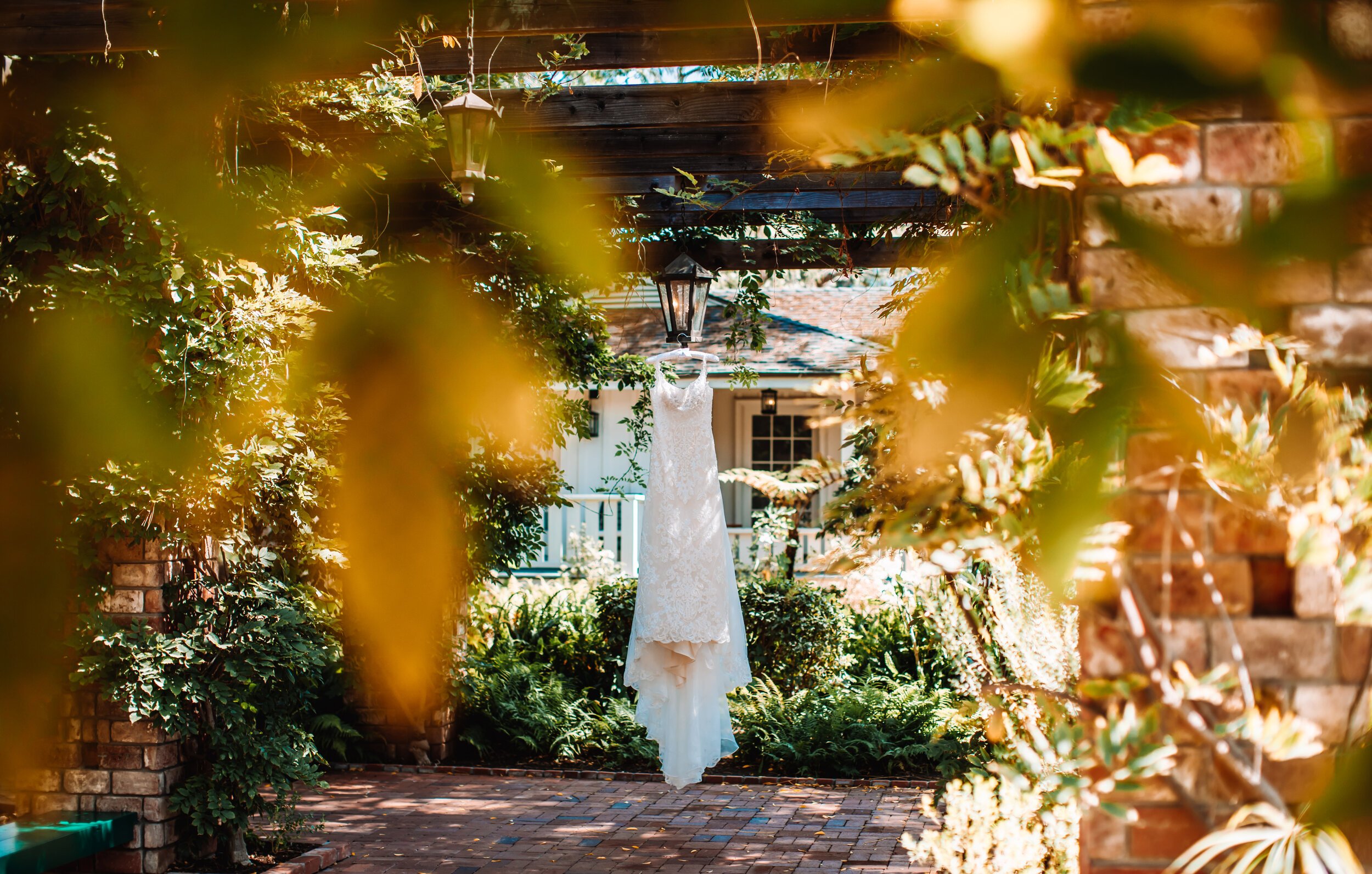 www.santabarbarawedding.com | Brandon Colbert Photography | Belmond El Encanto | Santa Barbara Elopement | Bride’s Wedding Gown 